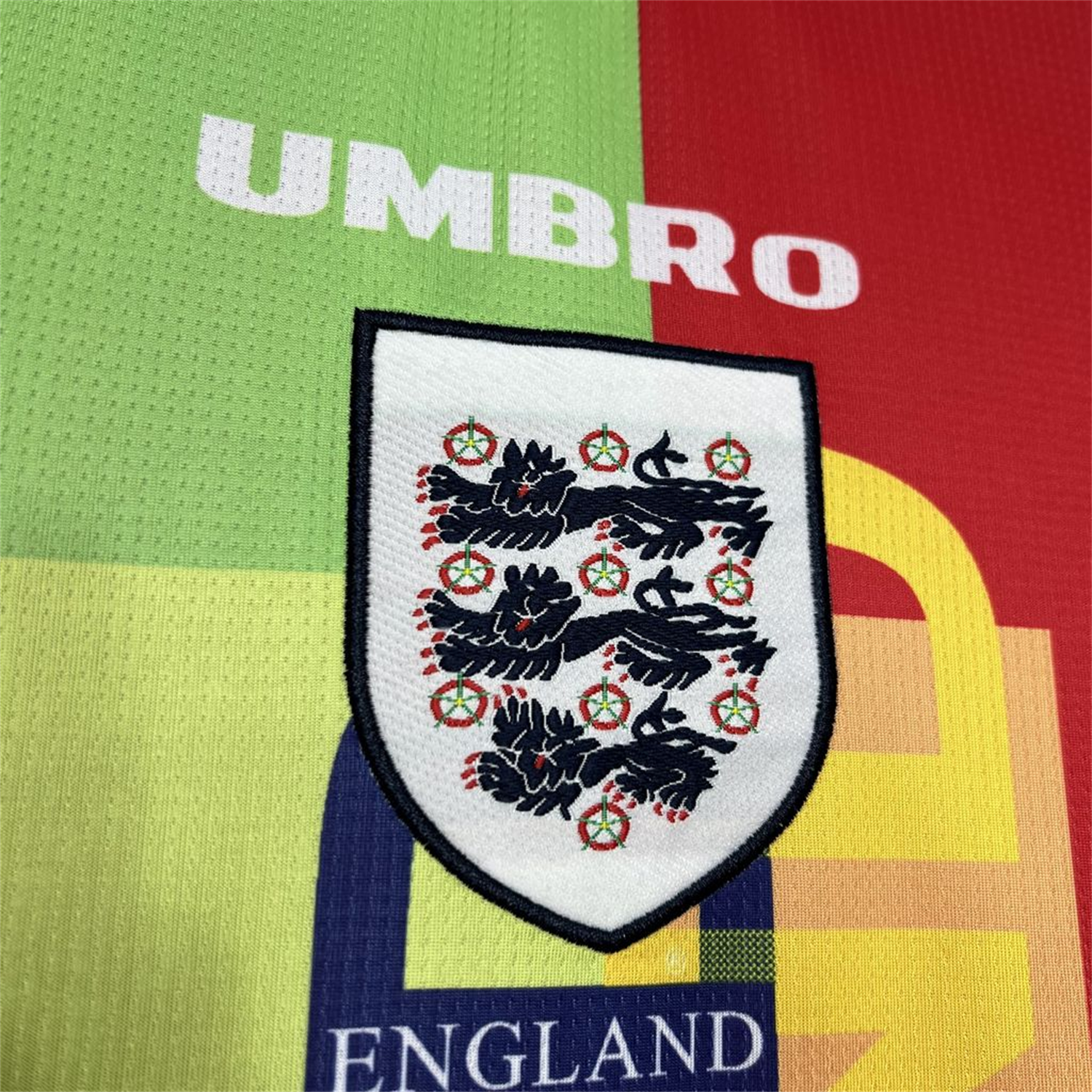 AlphaJersey-Retro England 1996 Red Goalkeeper Long Sleeve Jersey