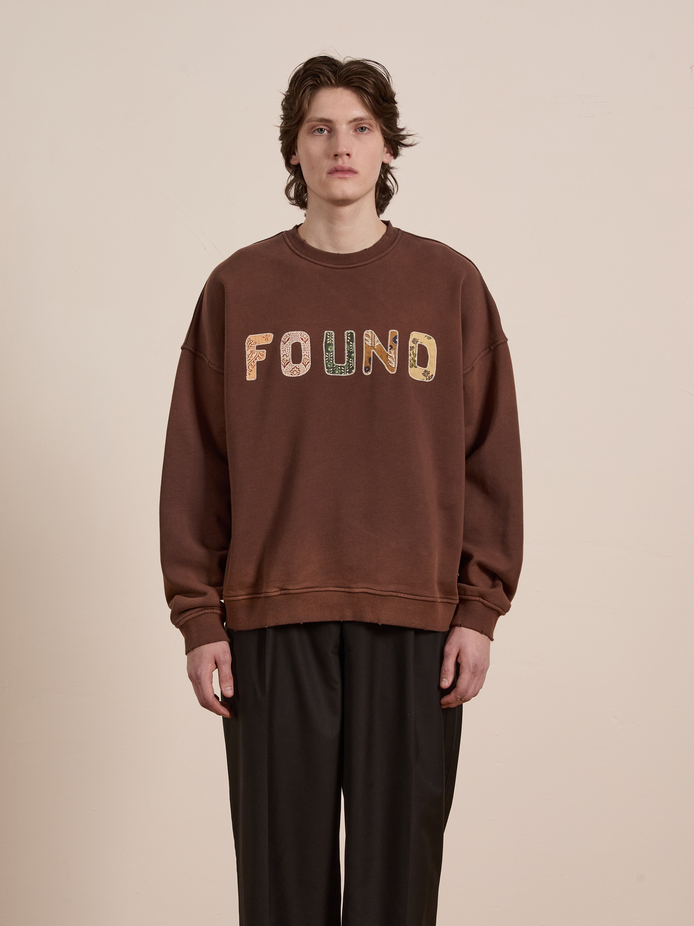 Patterned Logo Crewneck | Modern Menswear by yycbvcnbmmnbm