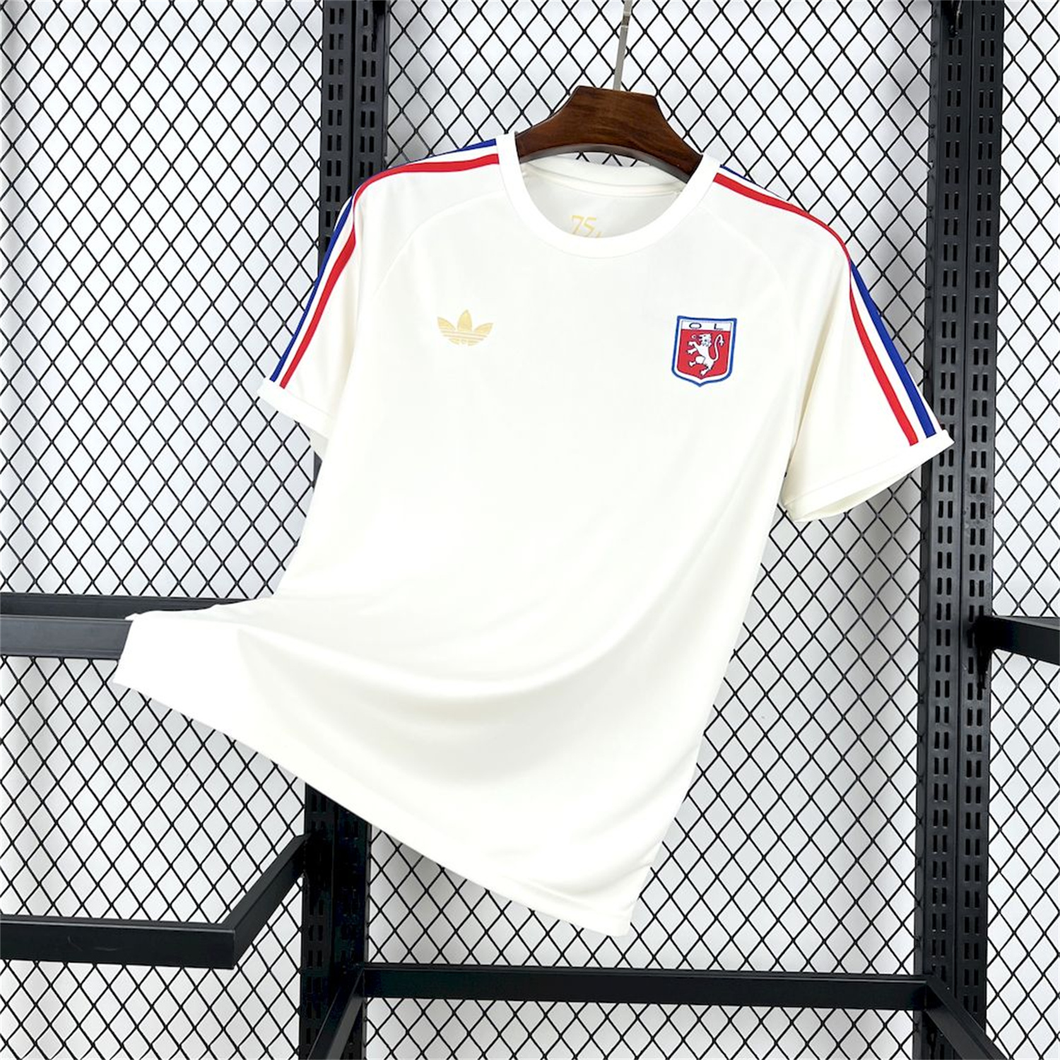 AlphaJersey-Lyon 25-26 75-Year Anniversary White Jersey - Fans Version
