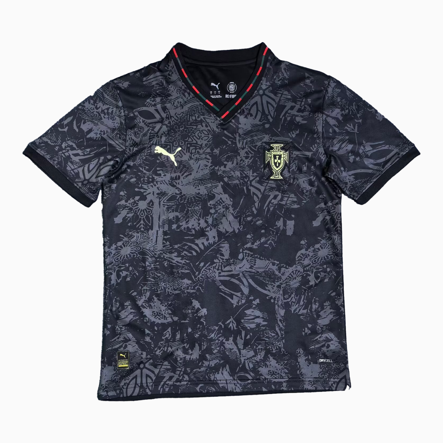 AlphaJersey-Portugal 2026 Grey And Black Special Jersey - Fans Version