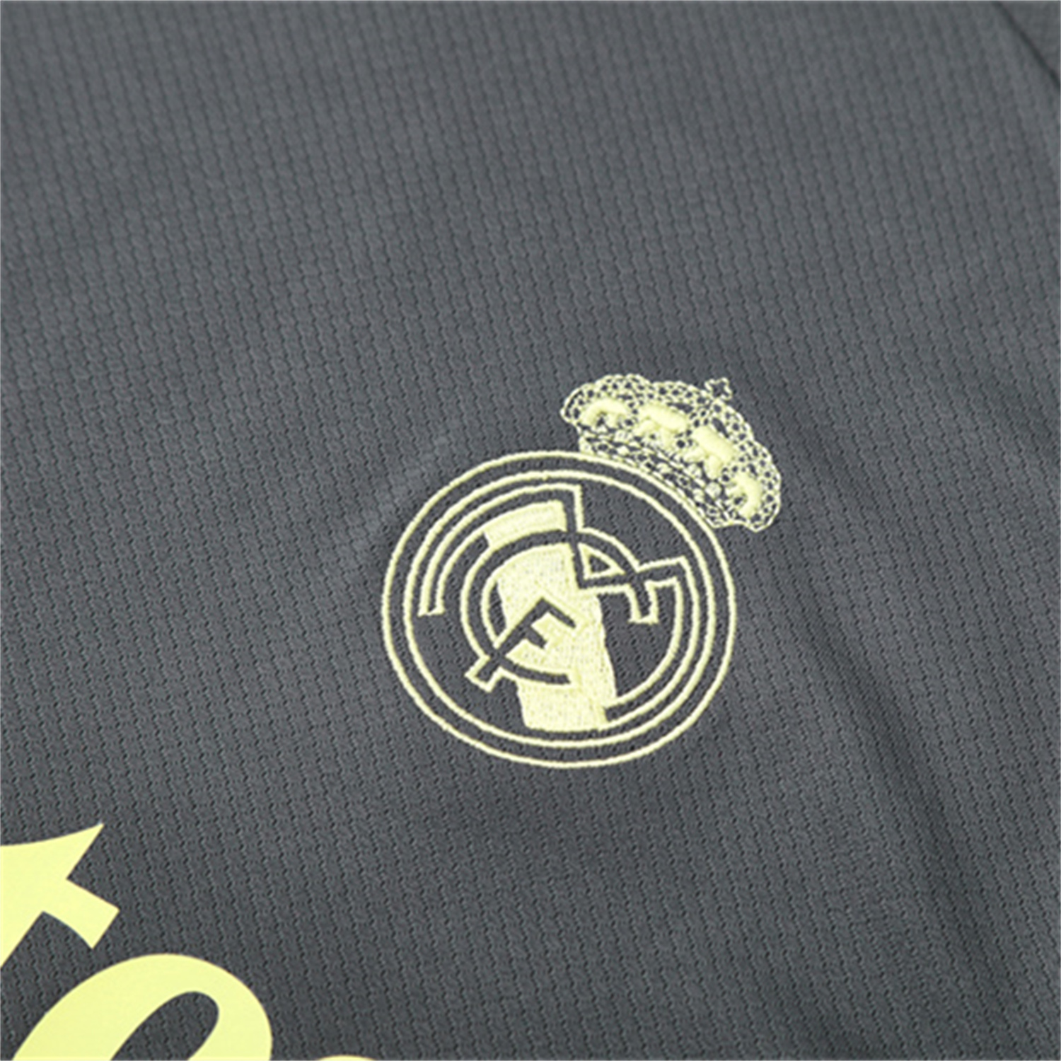 AlphaJersey-Real Madrid 25-26 Kids Short-Sleeve Training Set - Deep Grey Top and Shorts
