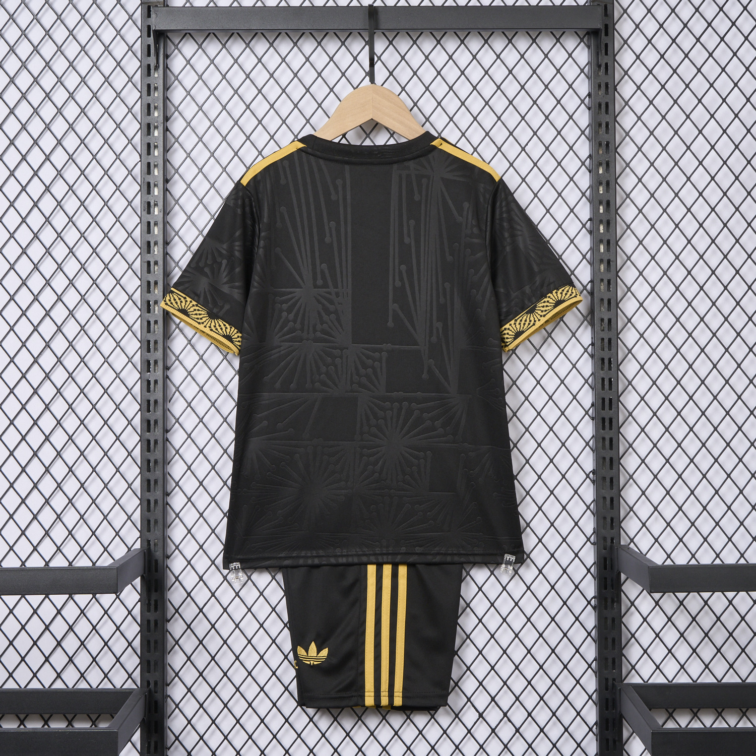 AlphaJersey-Mexico 2025 Gold Cup Black Kids Kit