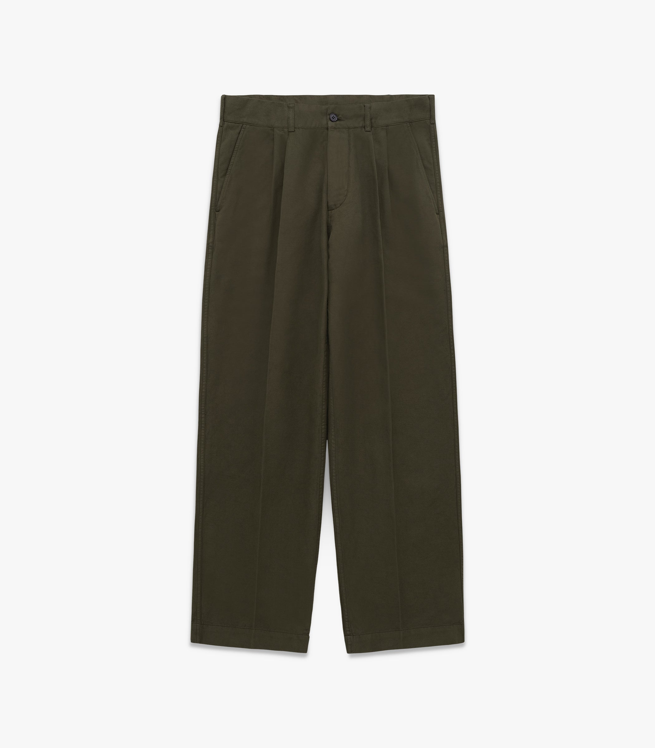 Canal Pleated Twill Cotton & Linen Pant | Modern Menswear by yycbvcnbmmnbm
