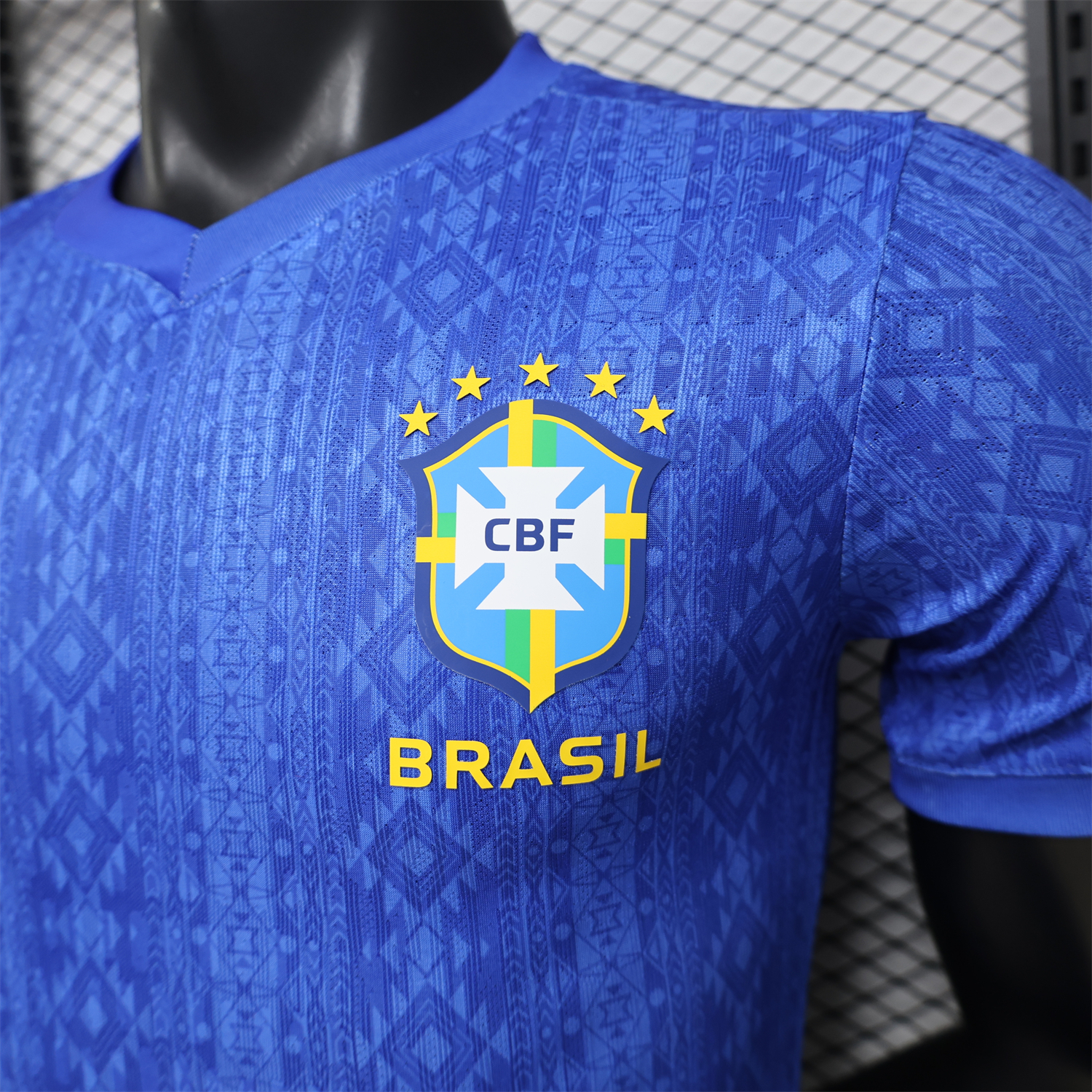 AlphaJersey-Brazil 2026 Diamond Texture Blue Special Jersey - Player Version