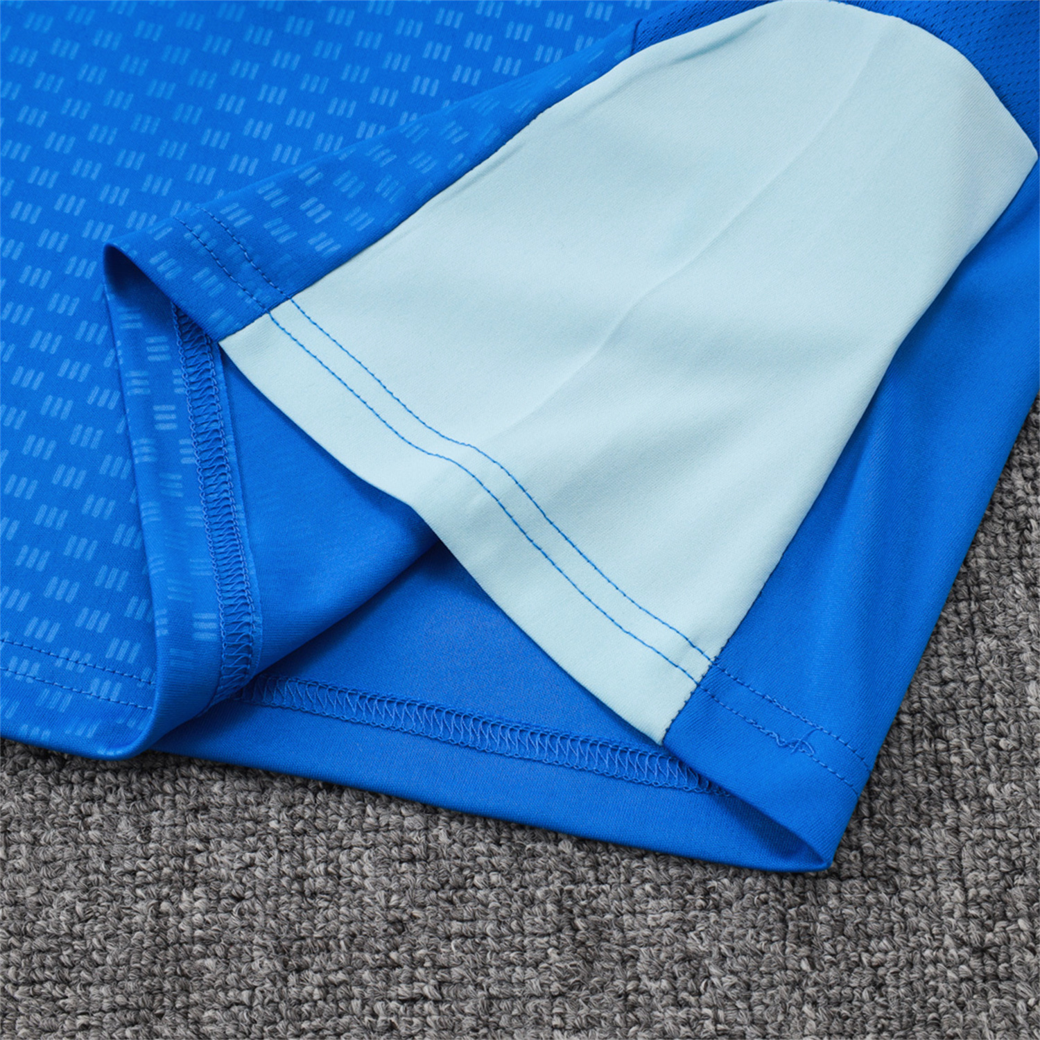 AlphaJersey-Cruzeiro 25-26 Vest Training Set - Ocean Blue Vest and Dark Blue Shorts