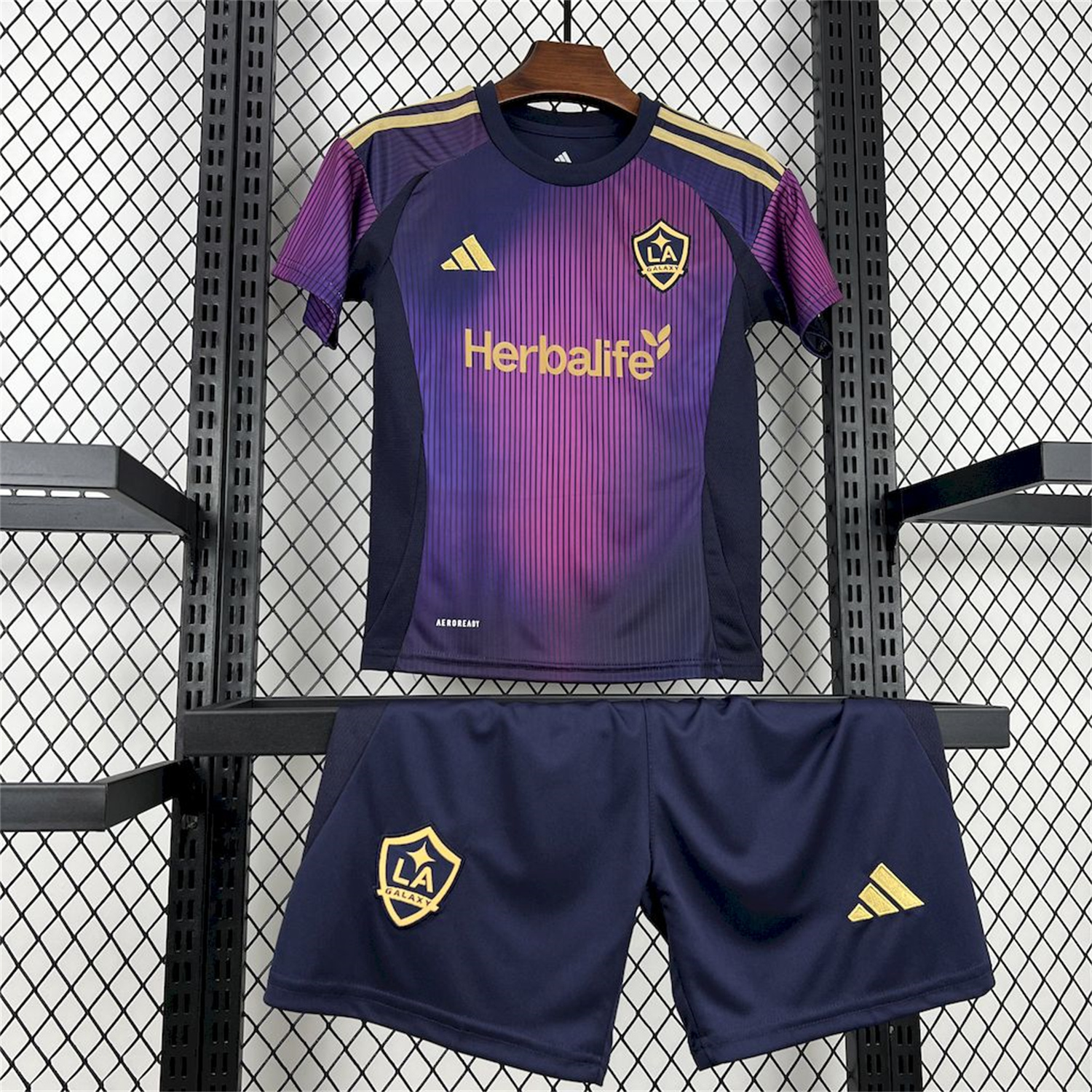 AlphaJersey-LA Galaxy 2025 Away Kids Kit