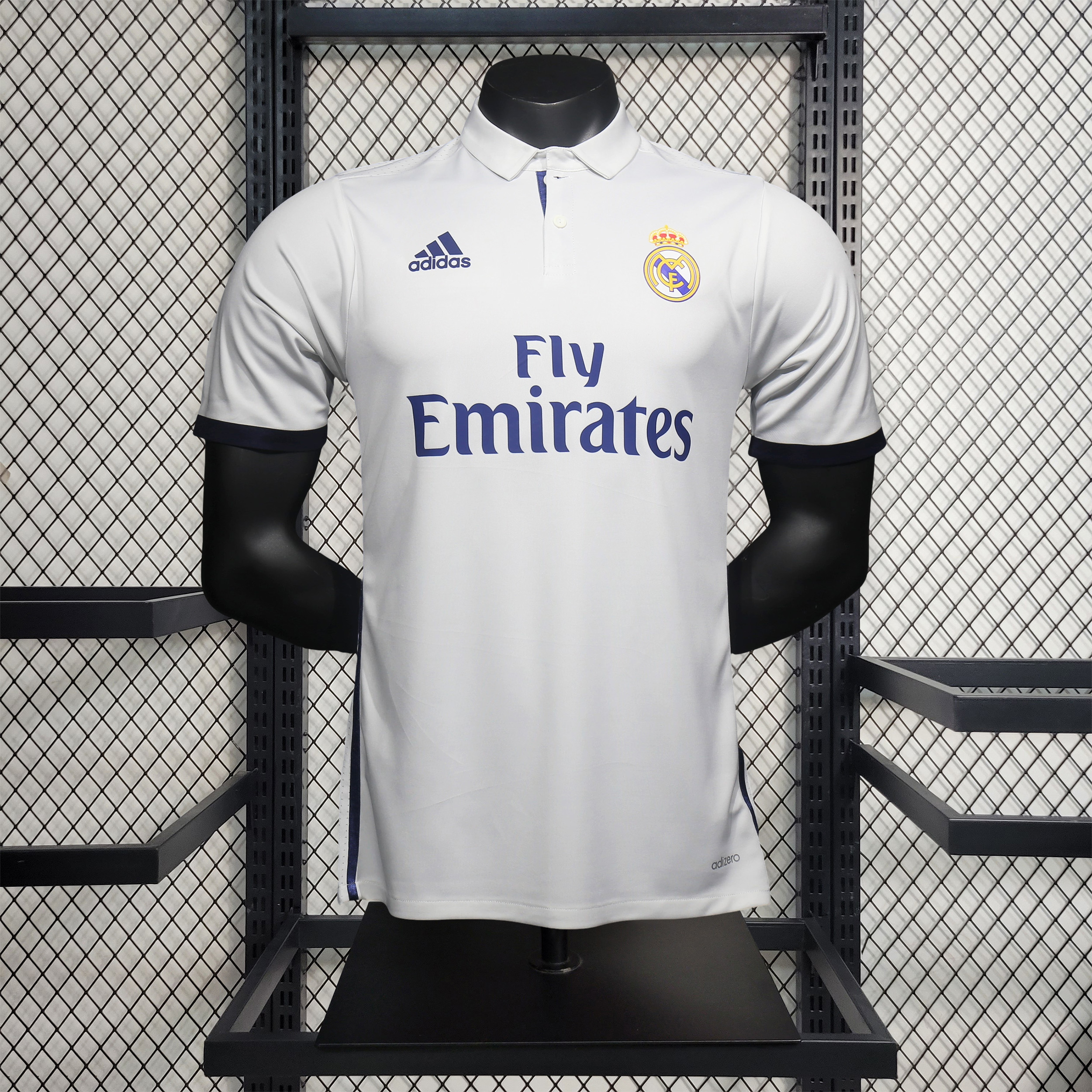 AlphaJersey-Retro Real Madrid 16-17 Home Jersey - Player Version