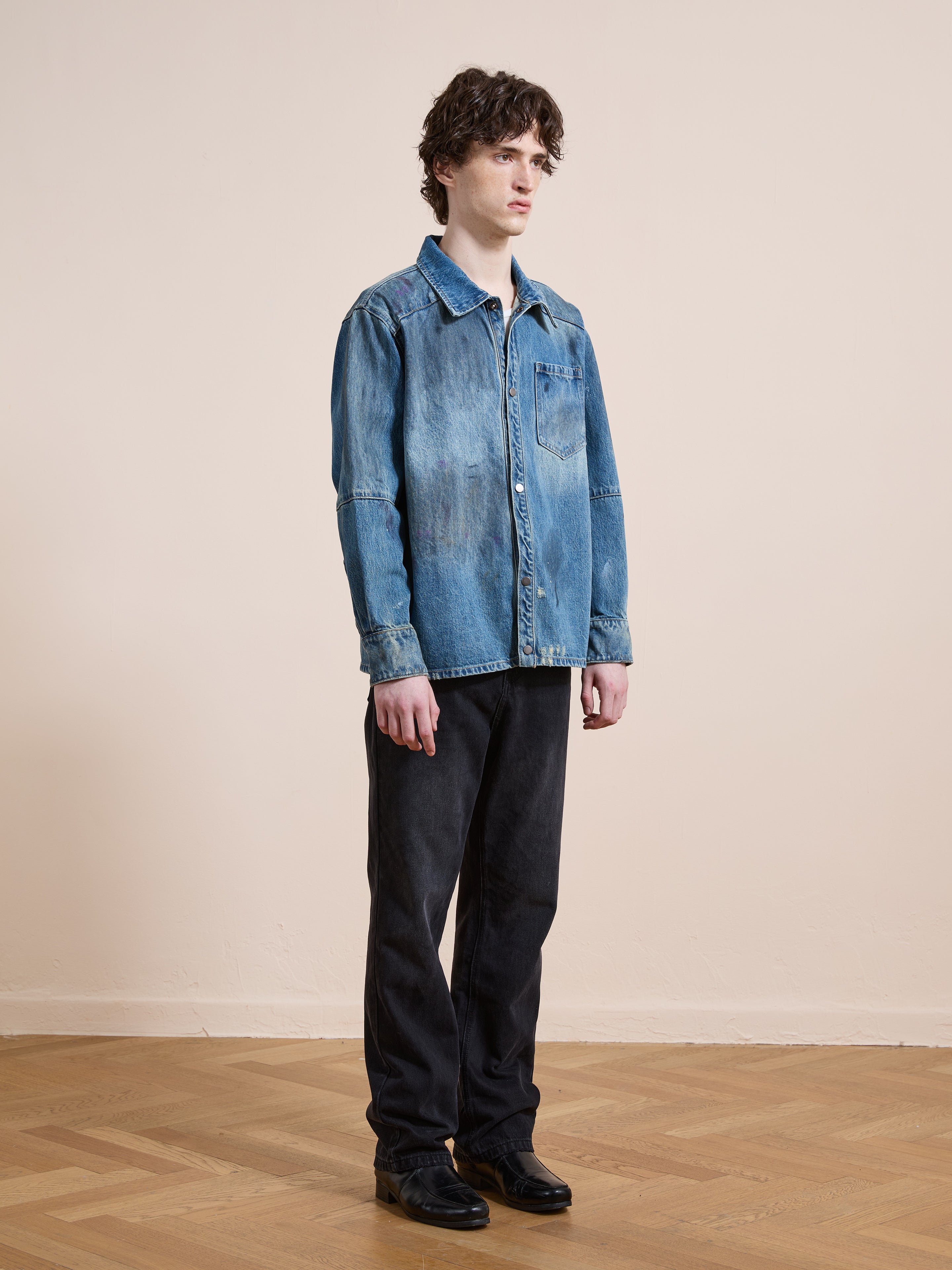 Western Denim Painter Shirt | Modern Menswear by yycbvcnbmmnbm
