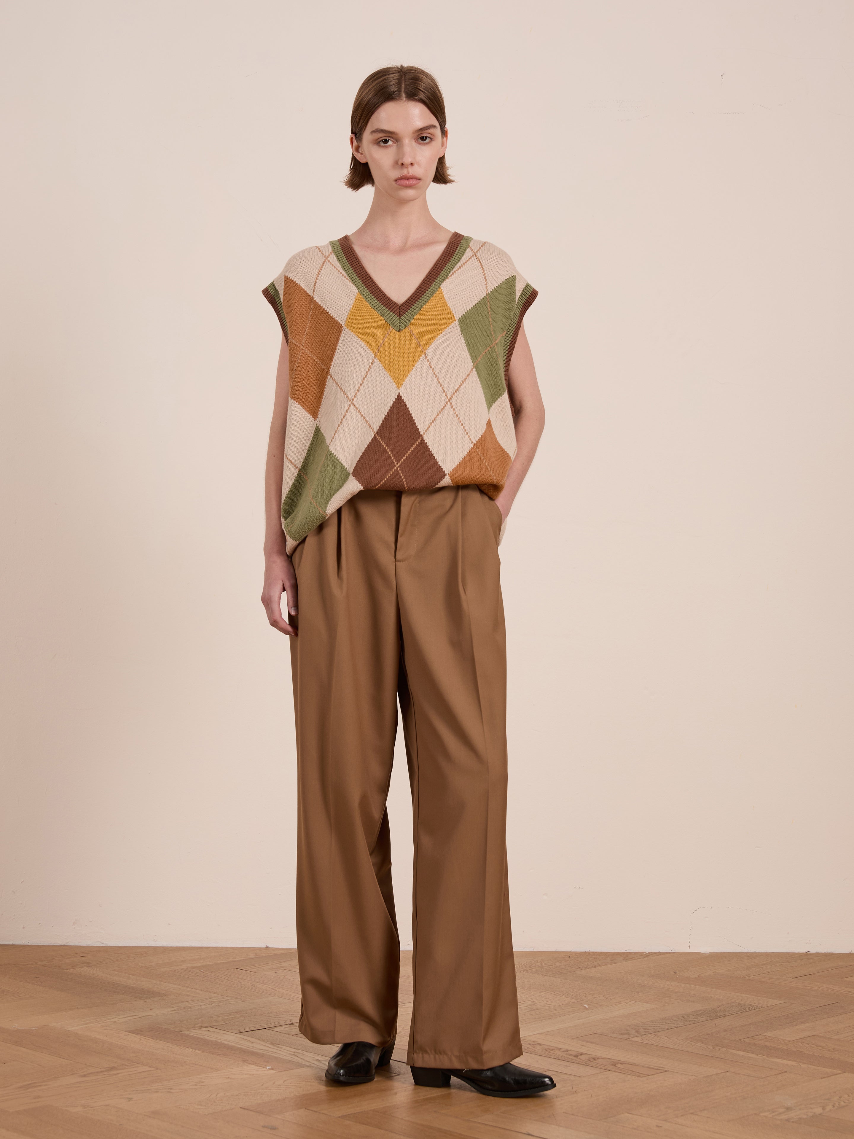 Argyle Knit Vest | Modern Menswear by yycbvcnbmmnbm