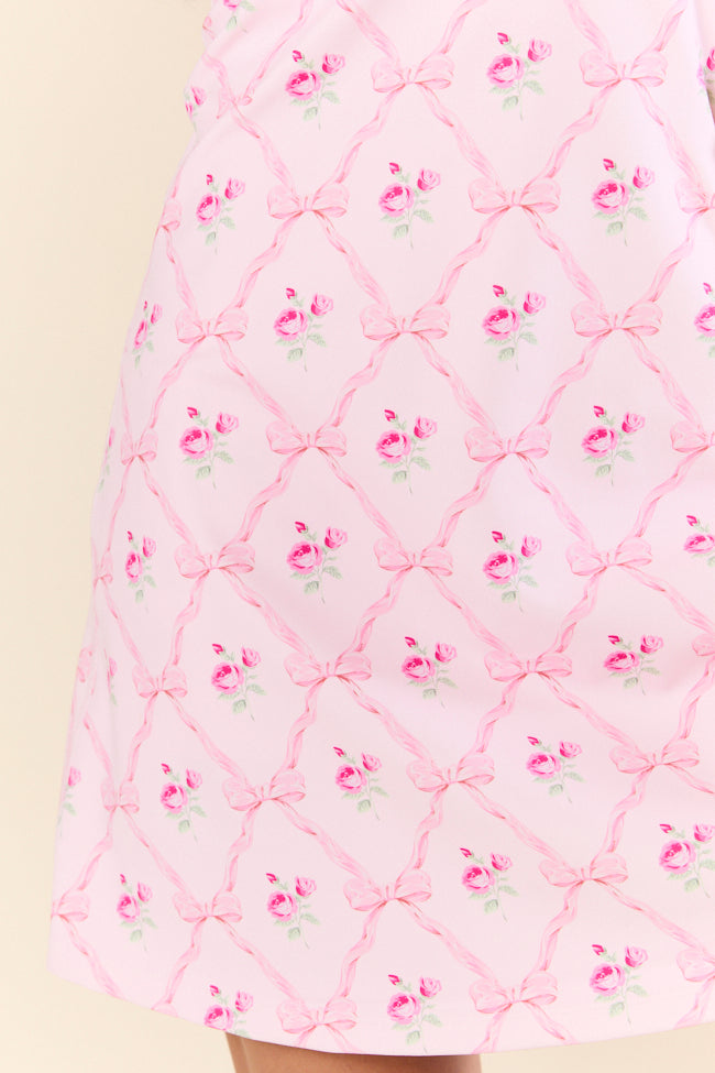 Active Vibe Pink Roses and Bows Active Dress | Elegant Women's Fashion by coolavocek