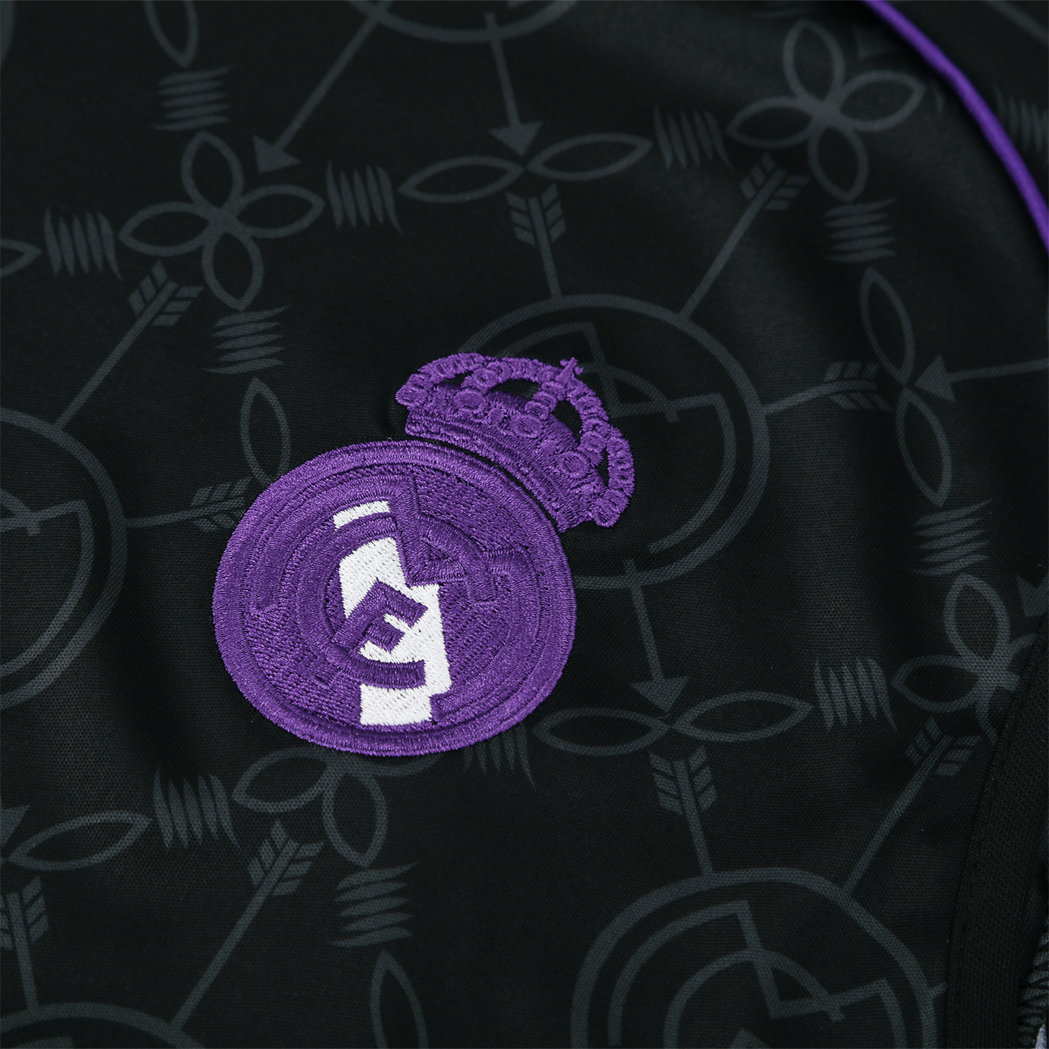 AlphaJersey-Real Madrid 25-26 Vest Training Set - Blue Edge Black Vest & Black Shorts