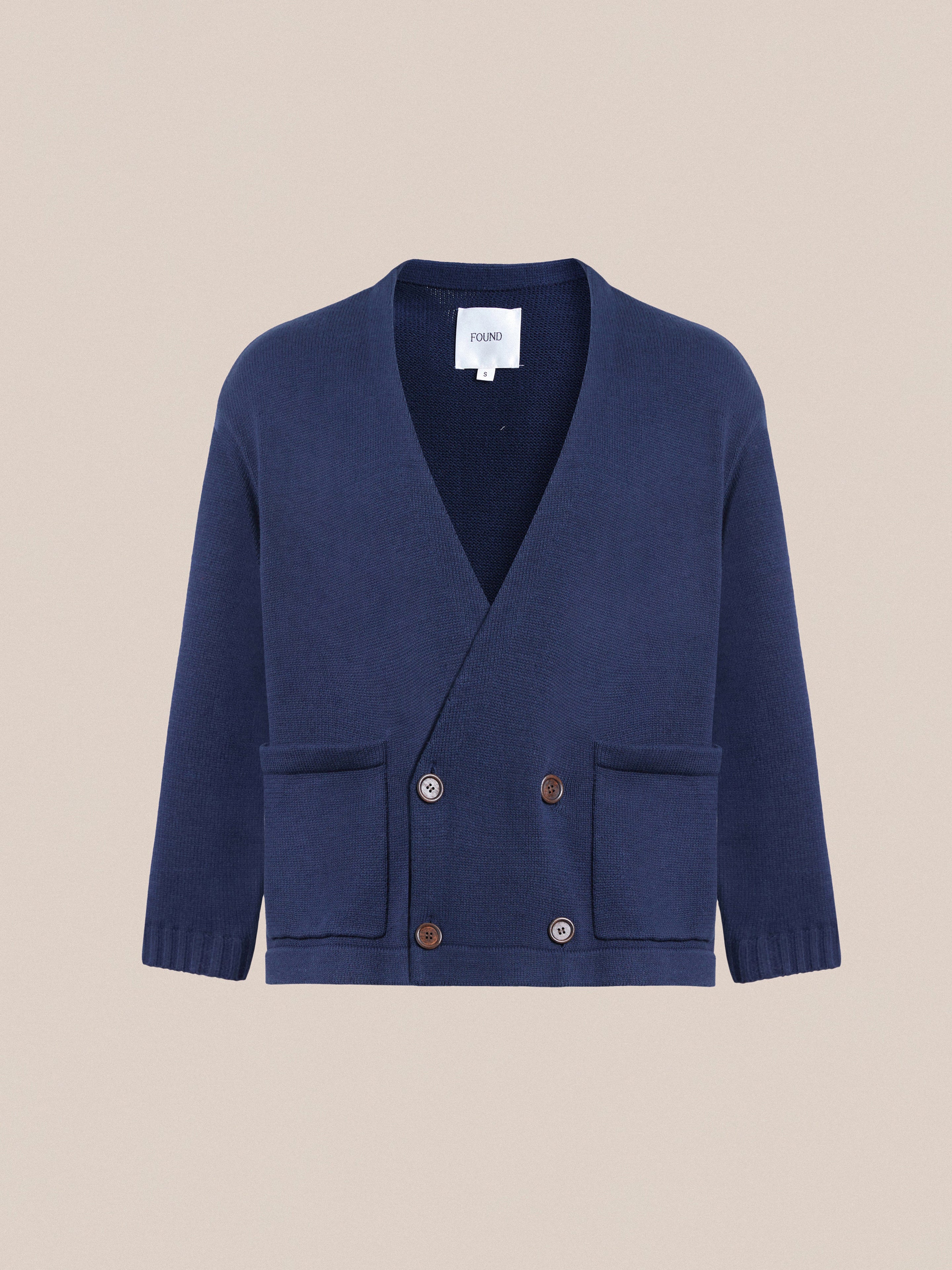 Larsi Double Breasted Knit Cardigan | Modern Menswear by yycbvcnbmmnbm