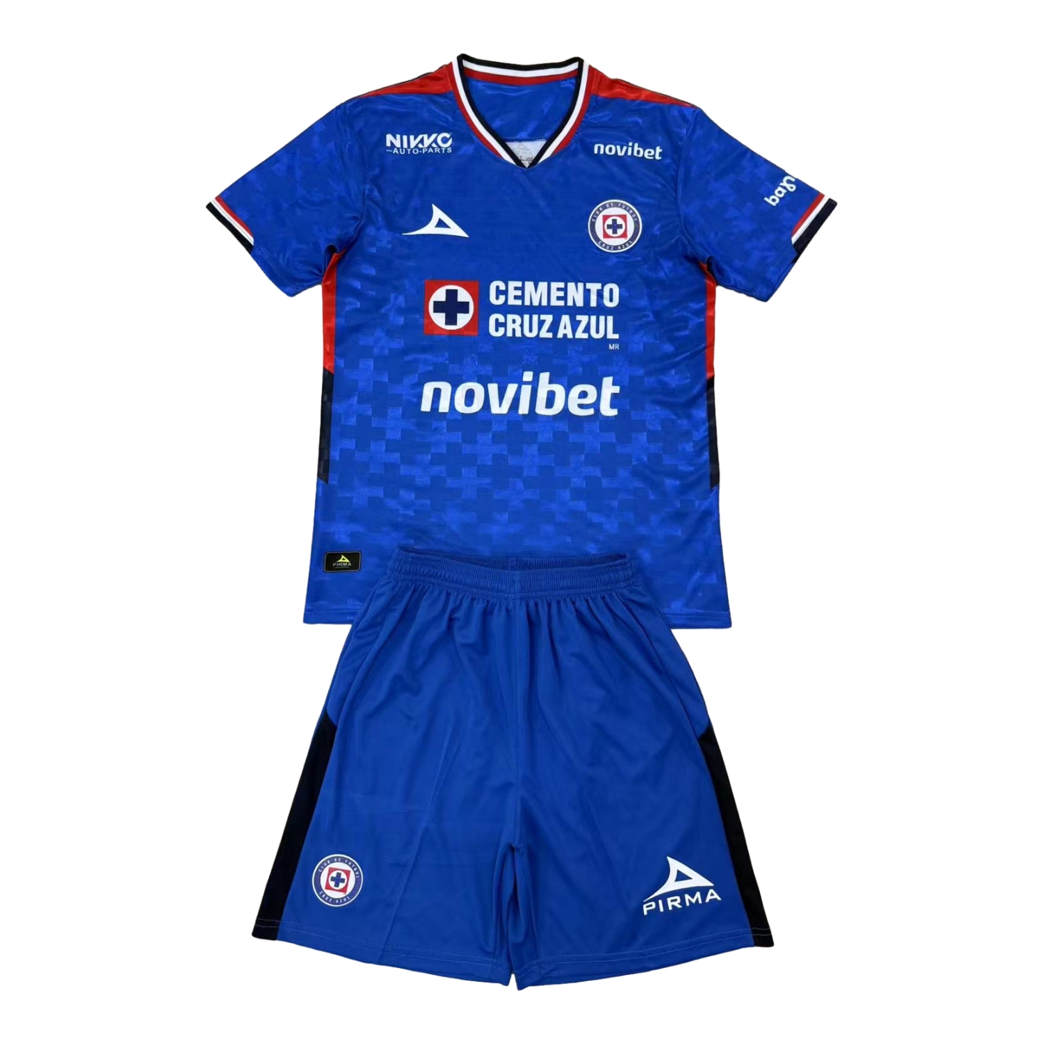 AlphaJersey-Cruz Azul 25-26 Home Blue Men's Adult Jersey Set - Fans Version
