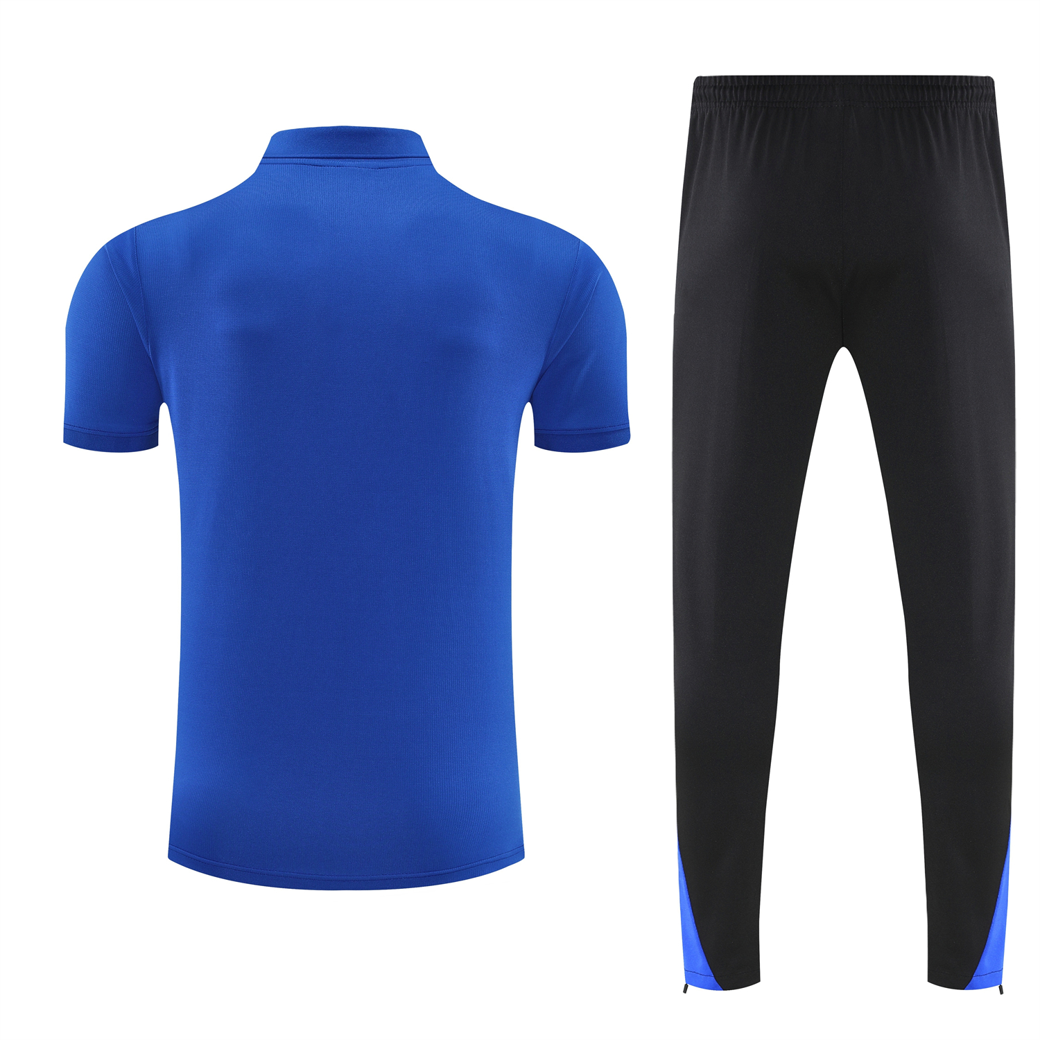 AlphaJersey-C.H.E.L.S.E.A 25-26 POLO Short-Sleeve Training Set - Blue Top and Black Pants