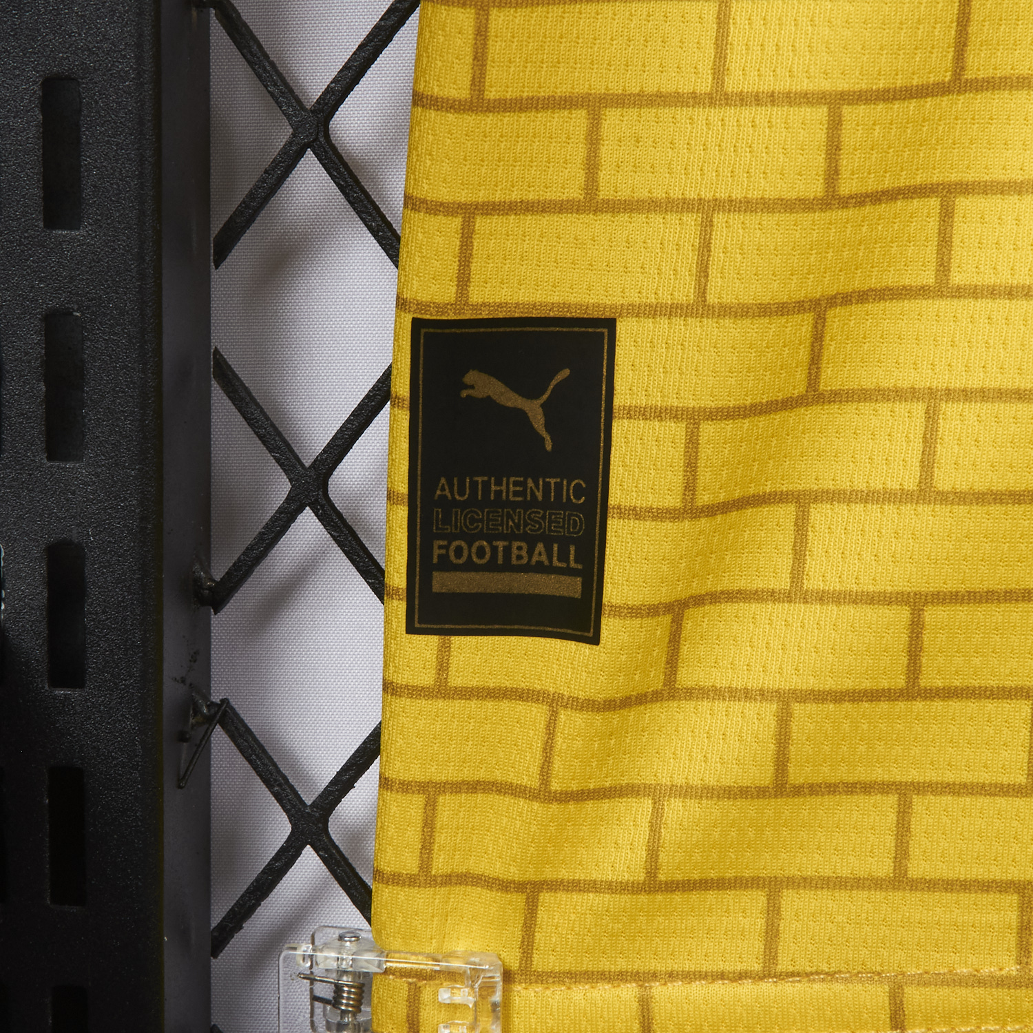 AlphaJersey-Dortmund 25-26 Pre-Match Training Yellow Brickwork Pattern Jersey - Fans Version