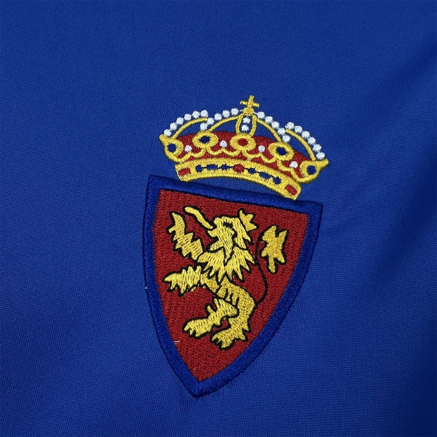 AlphaJersey-Real Zaragoza 25-26 Retro Style Blue Polo Jersey - Fans Version