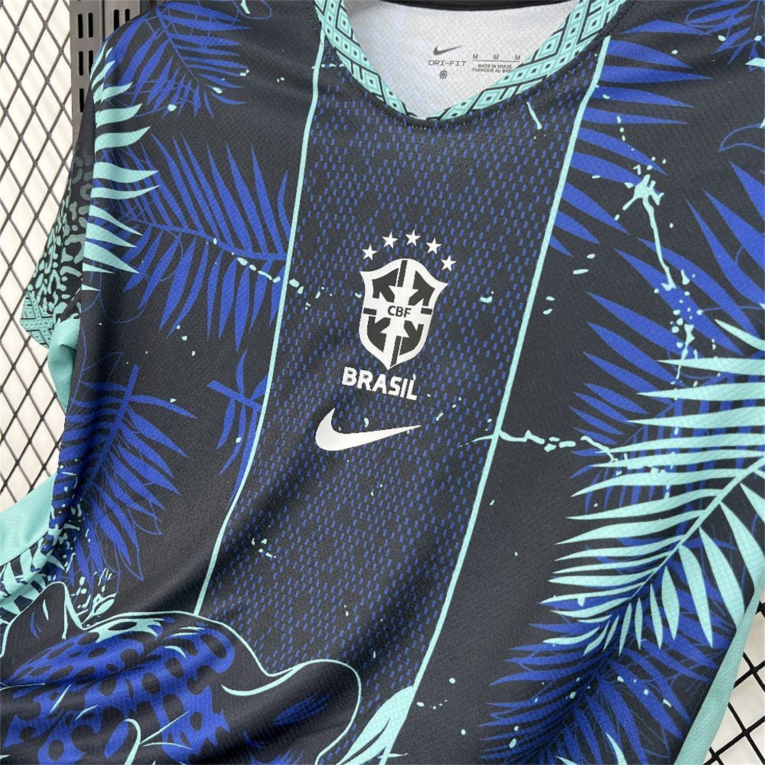 AlphaJersey-Brazil 2026 Blue Leopard Special Jersey - Fans Version