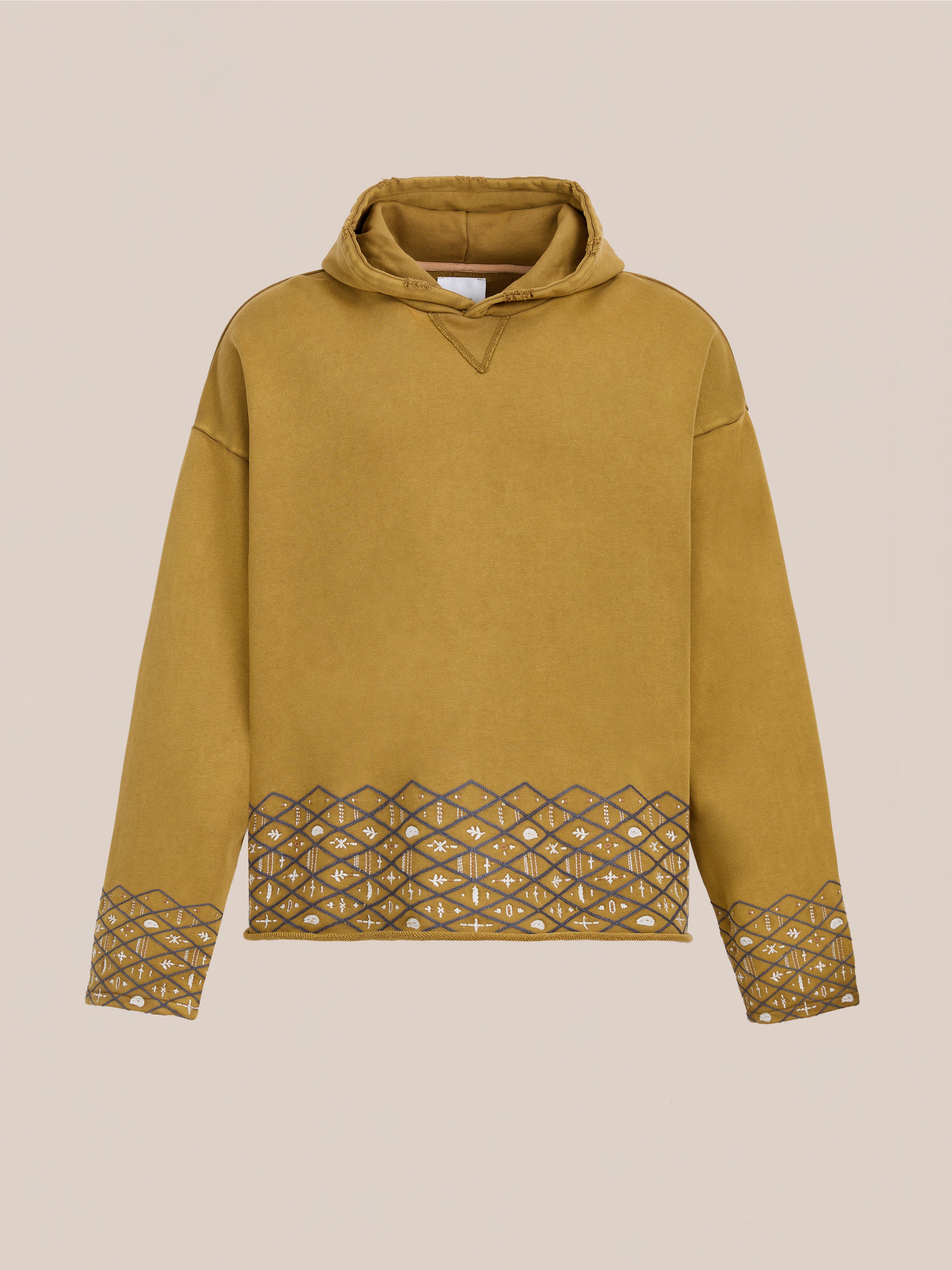 Embroidered Border Hoodie | Modern Menswear by yycbvcnbmmnbm