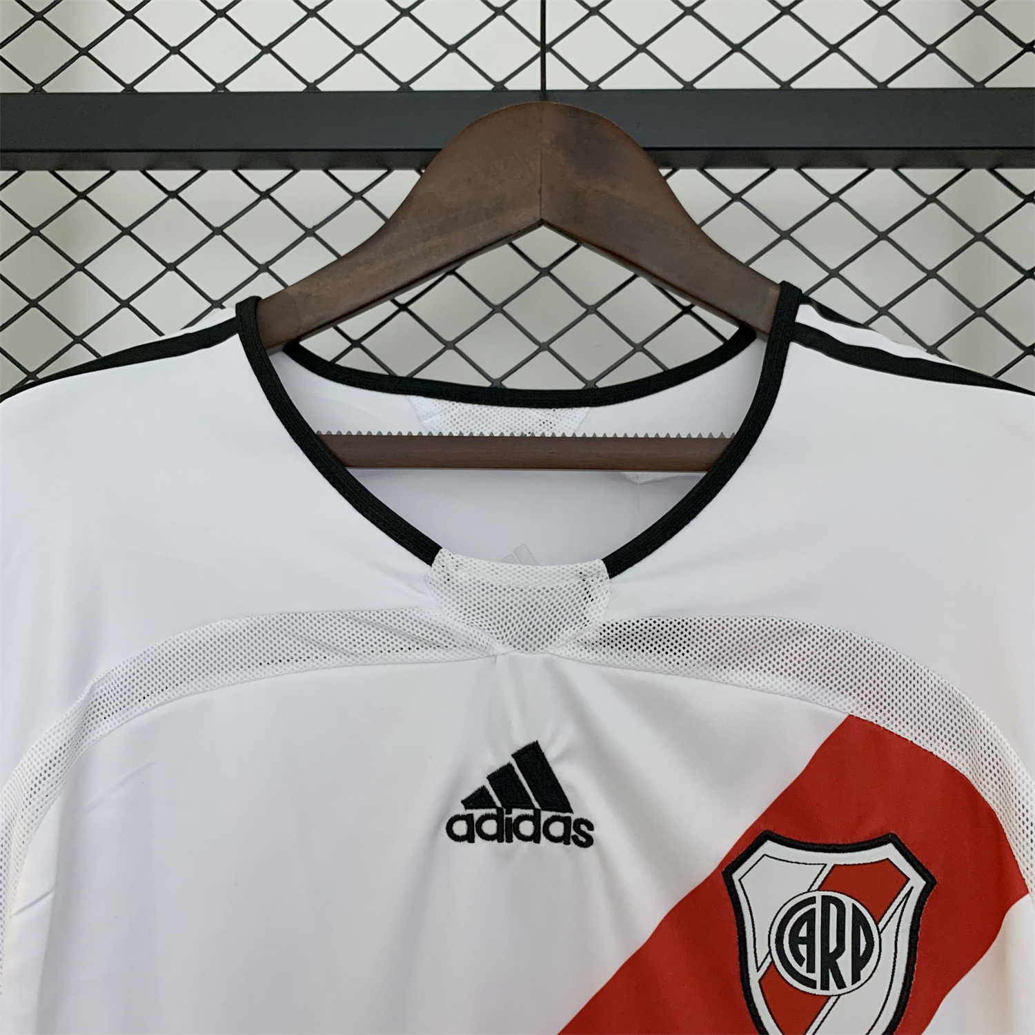 AlphaJersey-Retro River Plate 2006-07 Home Long Sleeves Jersey
