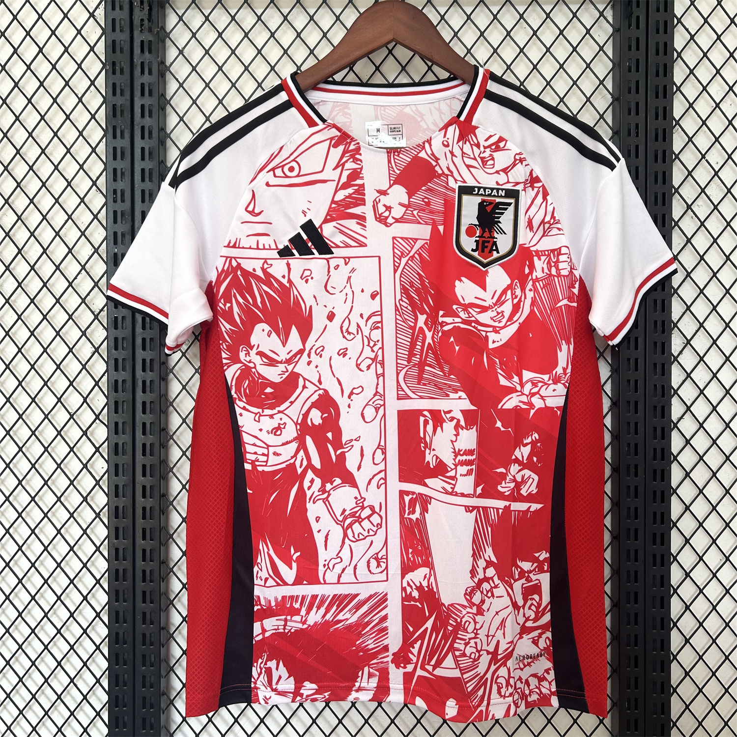 AlphaJersey-Japan 25-26 Red Vegeta Comic Slice Special Edition Jersey - Fans Version