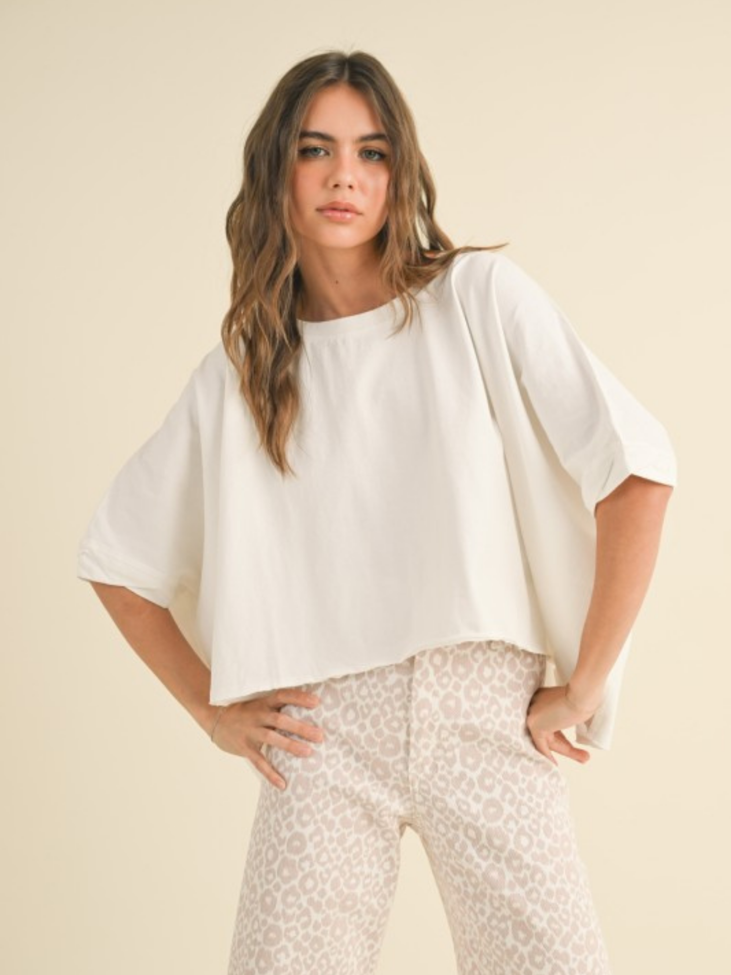 Oversize Cotton Tee | Elegant Women's Fashion by coolavocek