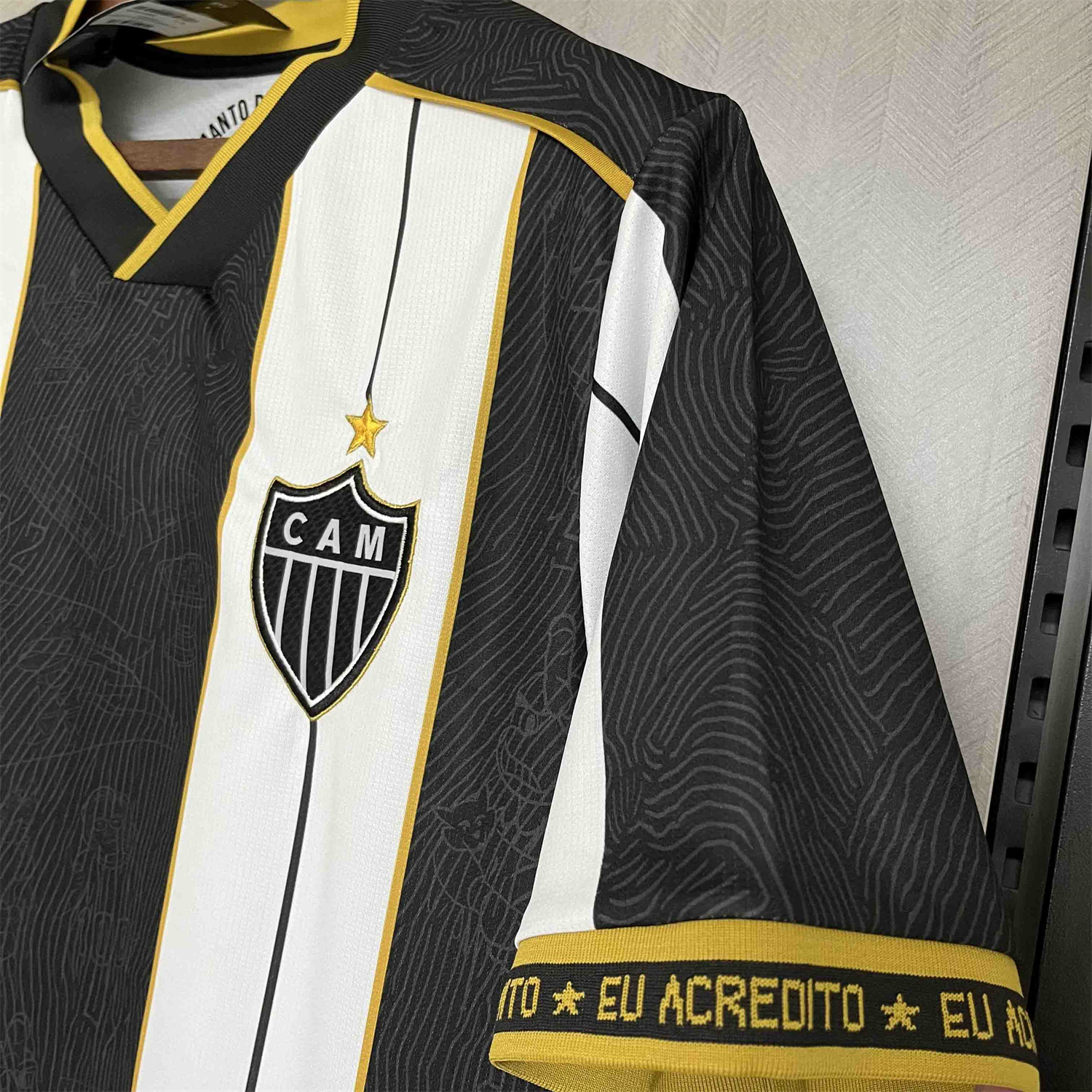 AlphaJersey-Atletico Mineiro 25-26 Black And White Special Edition Jersey - Fans Version