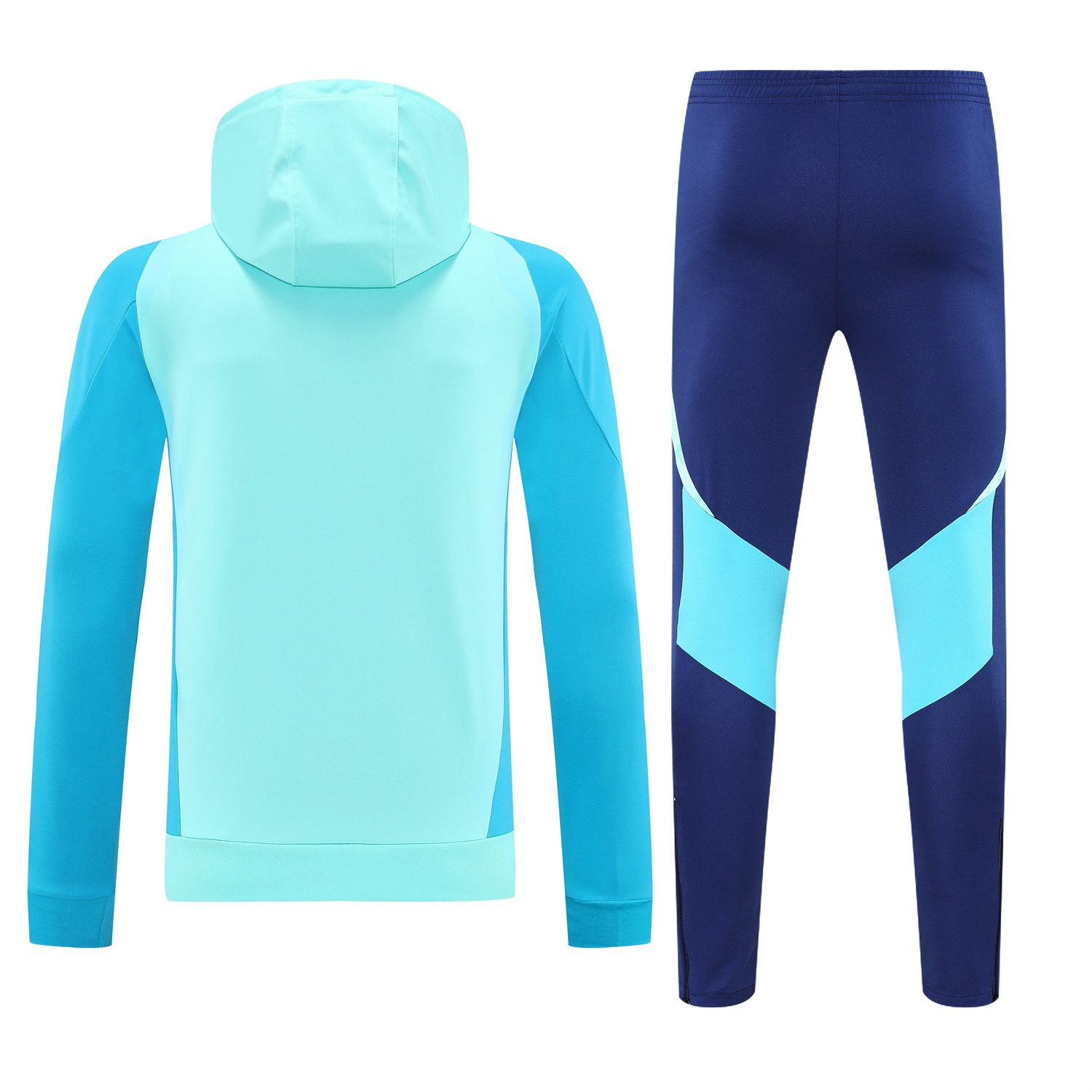 AlphaJersey-Flamengo 25-26 Traning Hoodie Set - Light Blue With Royal Blue