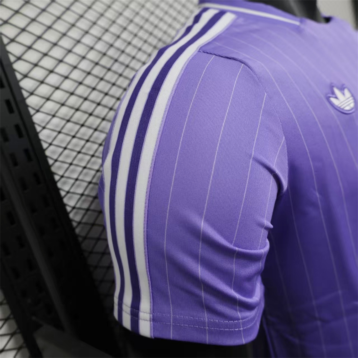 AlphaJersey-Real Madrid 25-26 Icon Range Trefoil Light Purple Travel Jersey - Player Version