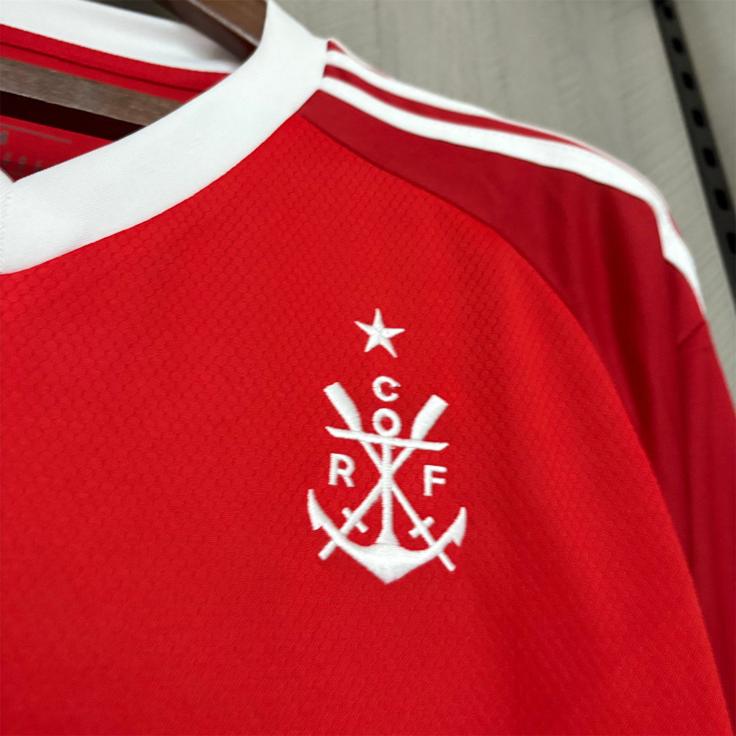 AlphaJersey-Flamengo 25-26 White Lines Red Special Jersey - Fans Version