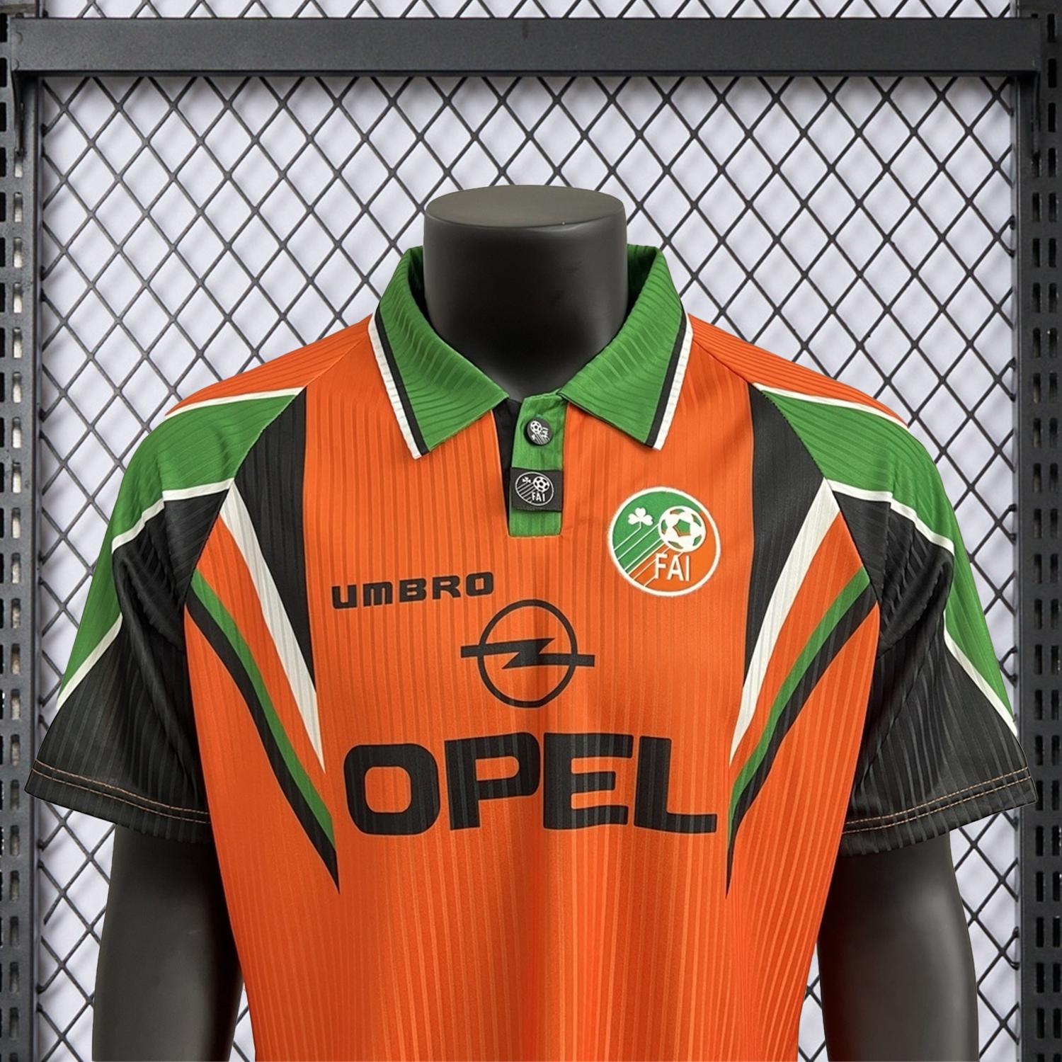 AlphaJersey-Retro Ireland 1996-97 Away Orange Jersey