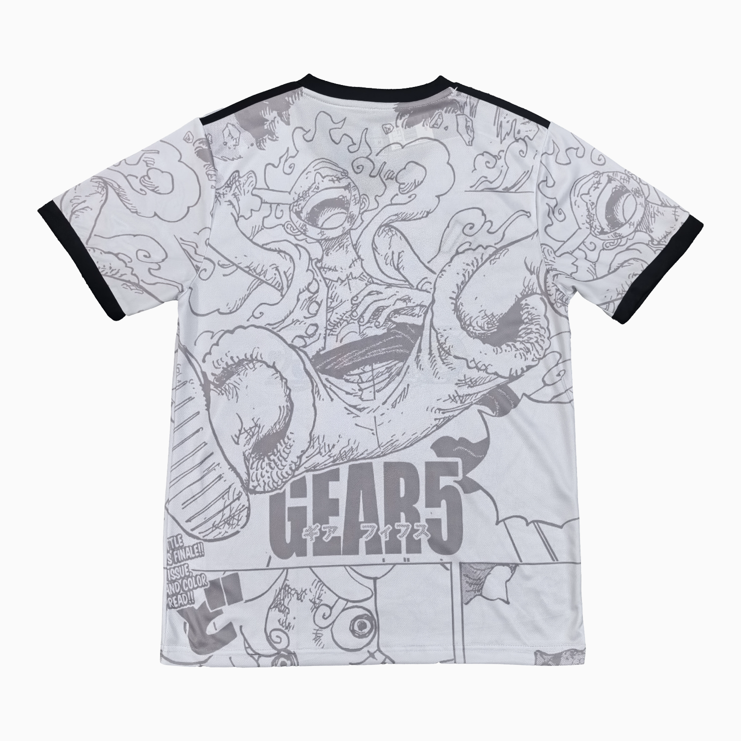 AlphaJersey-Japan 25-26 One Piece Gear 5 White Jersey - Fans Version