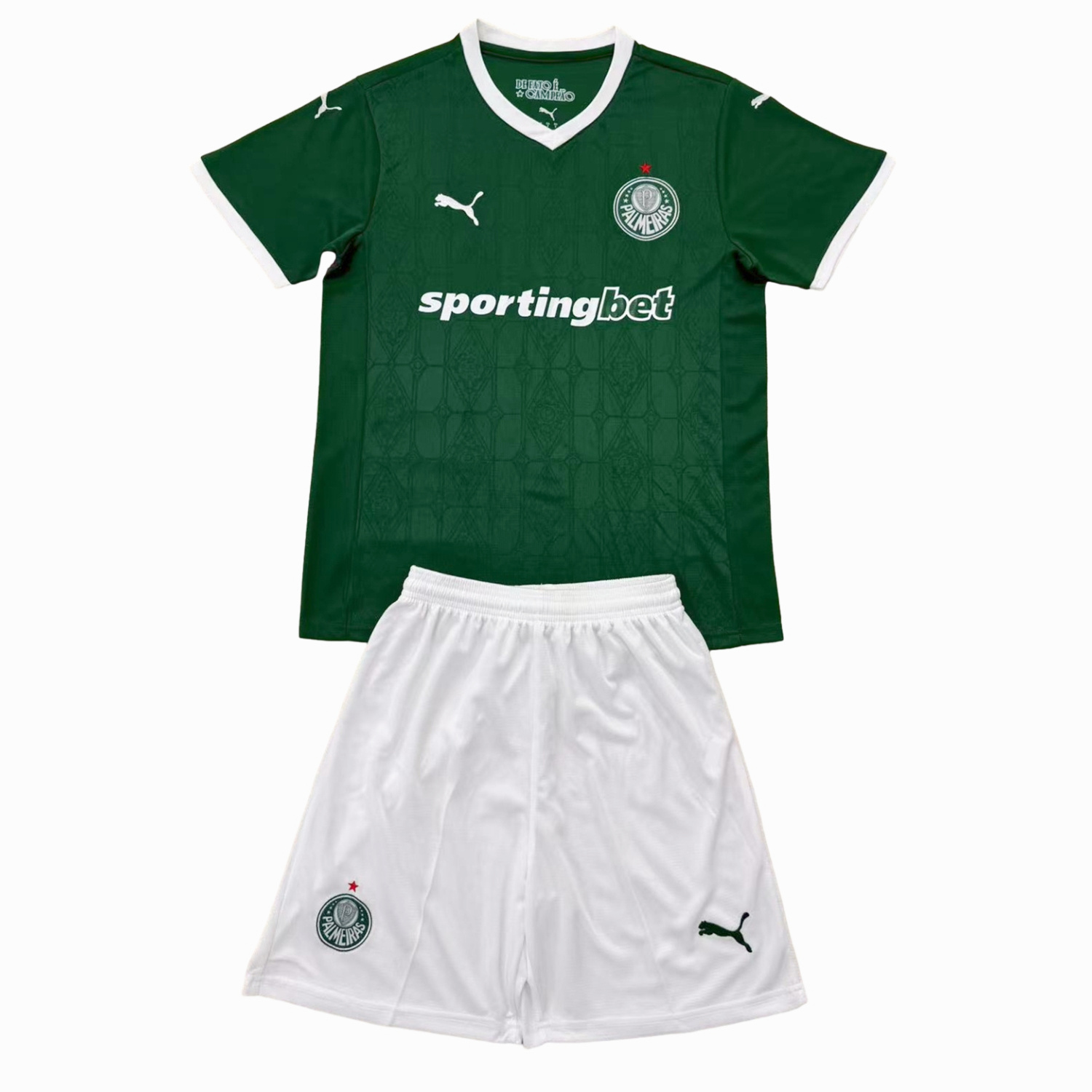 AlphaJersey-Palmeiras 25-26 Home Men's Adult Jersey Set - Fans Version