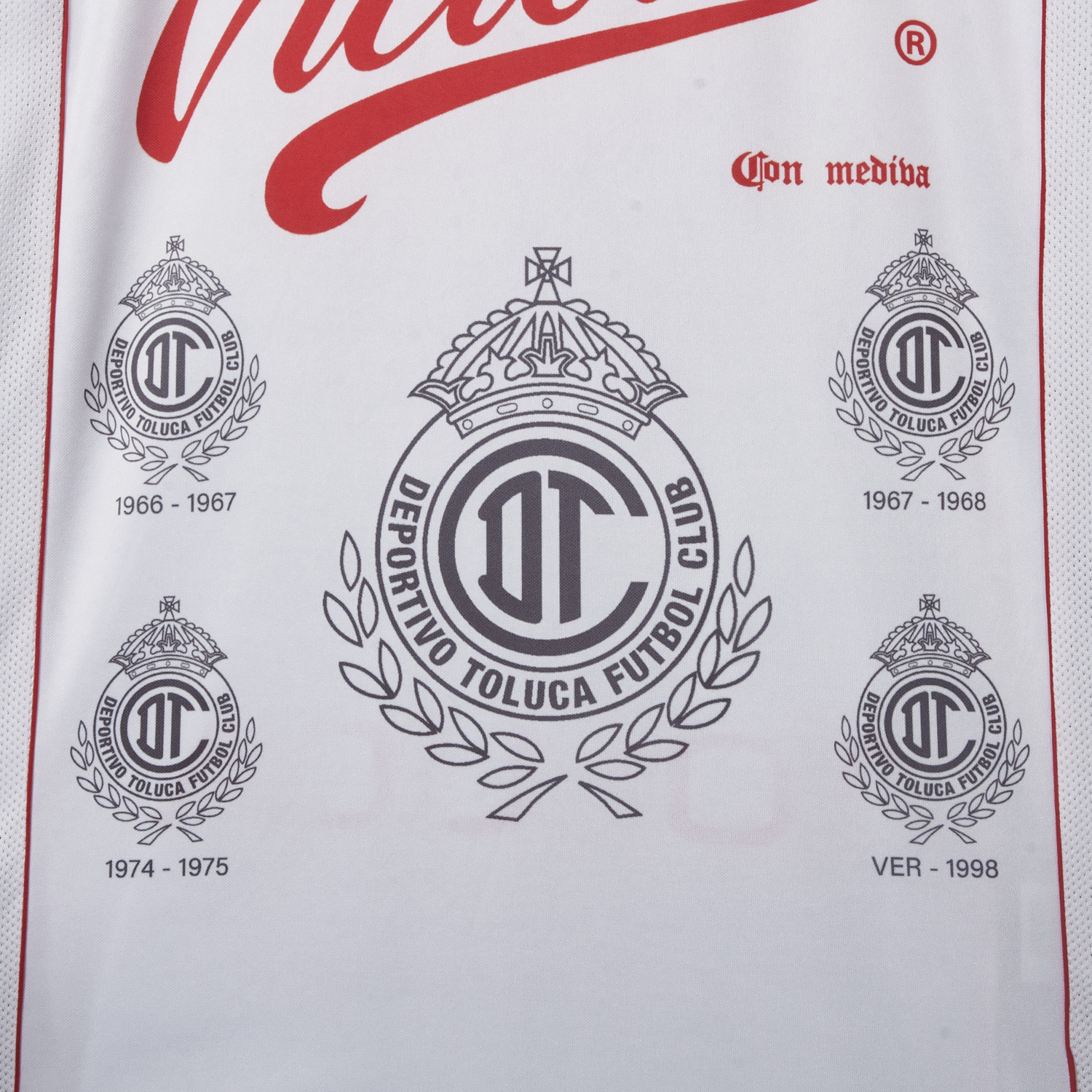 AlphaJersey-Retro Toluca 1998-99 Away White Jersey