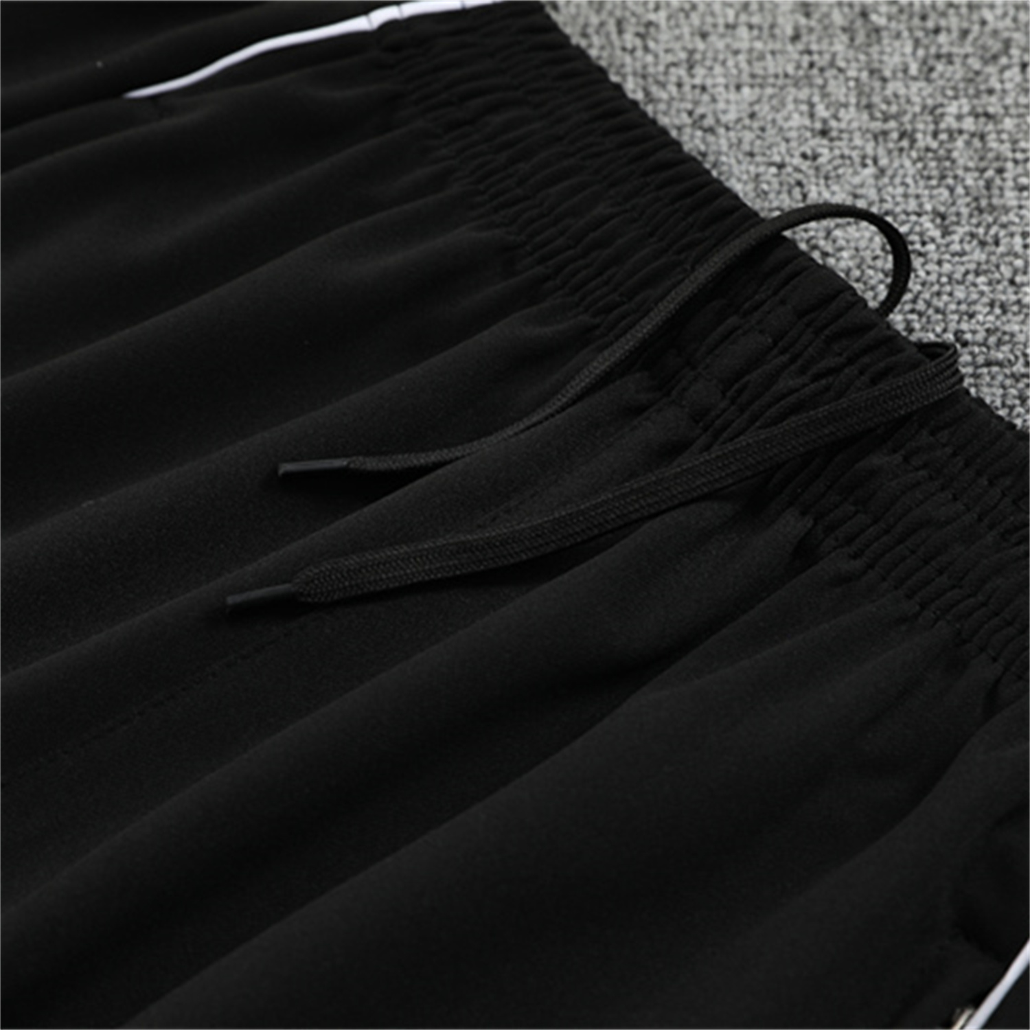 AlphaJersey-Germany 25-26 Long Sleeve Training Set - White Top and Black Pants