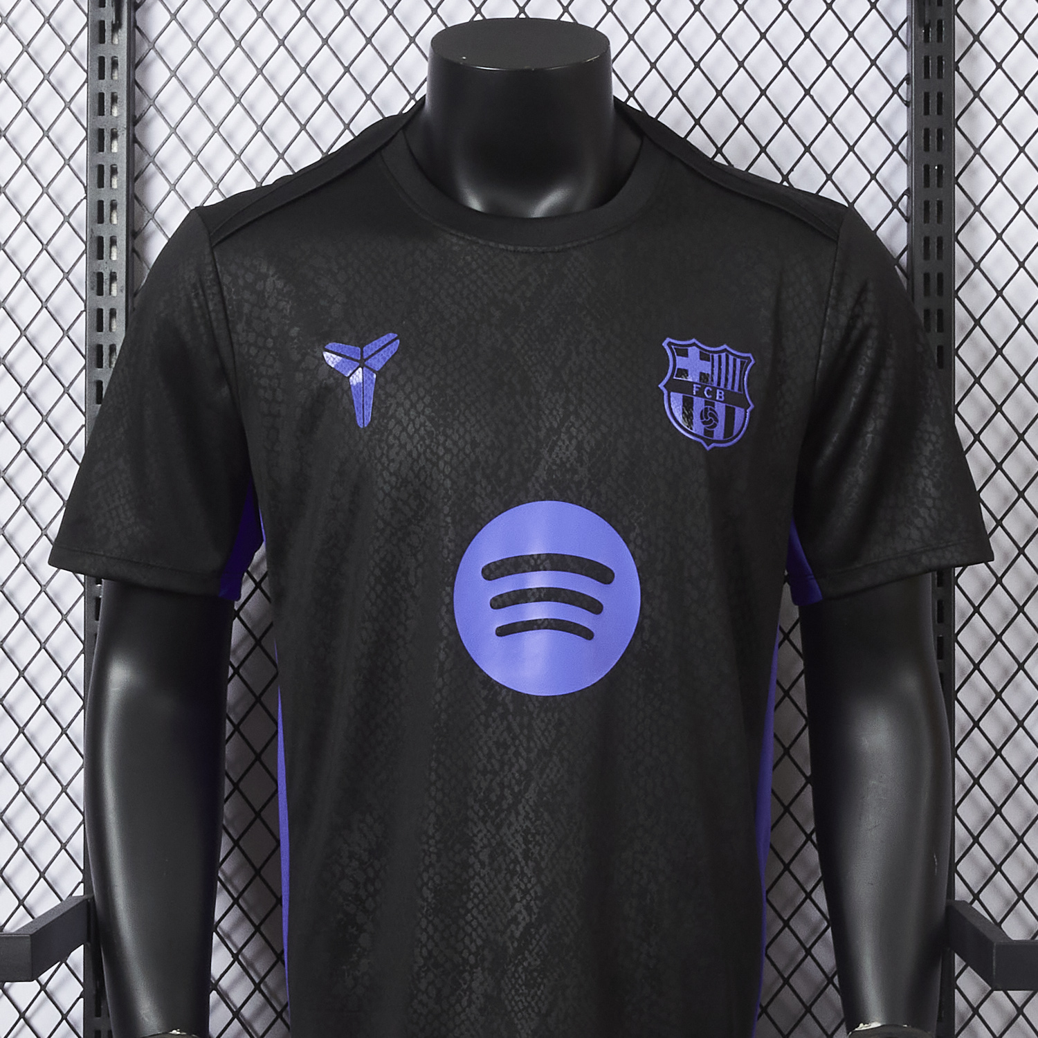 AlphaJersey-Barcelona X KB 25-26 Black And Purple Special Jersey - Player Version
