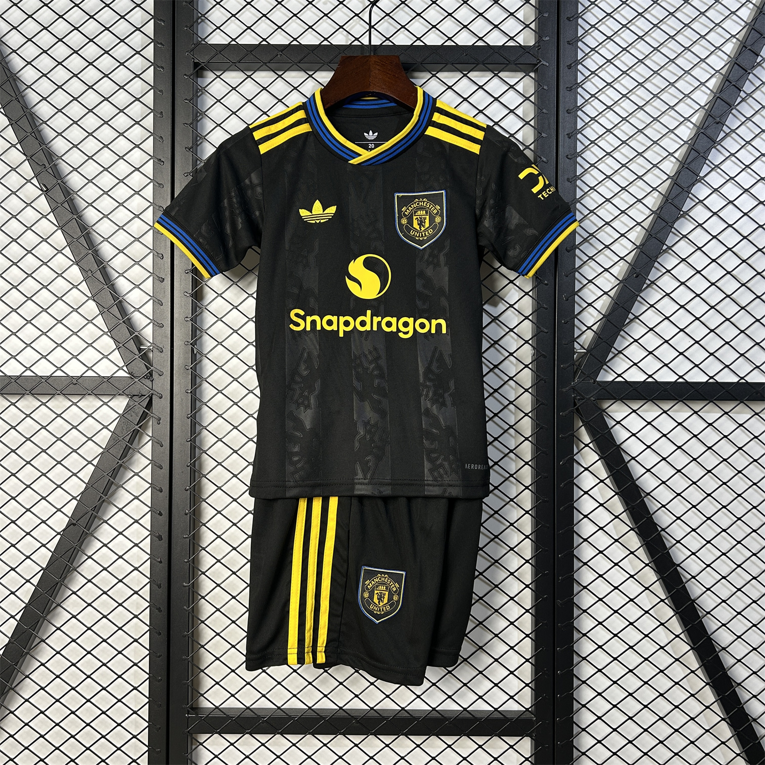 AlphaJersey-Manchester United 25-26 Third Black Kids Kit