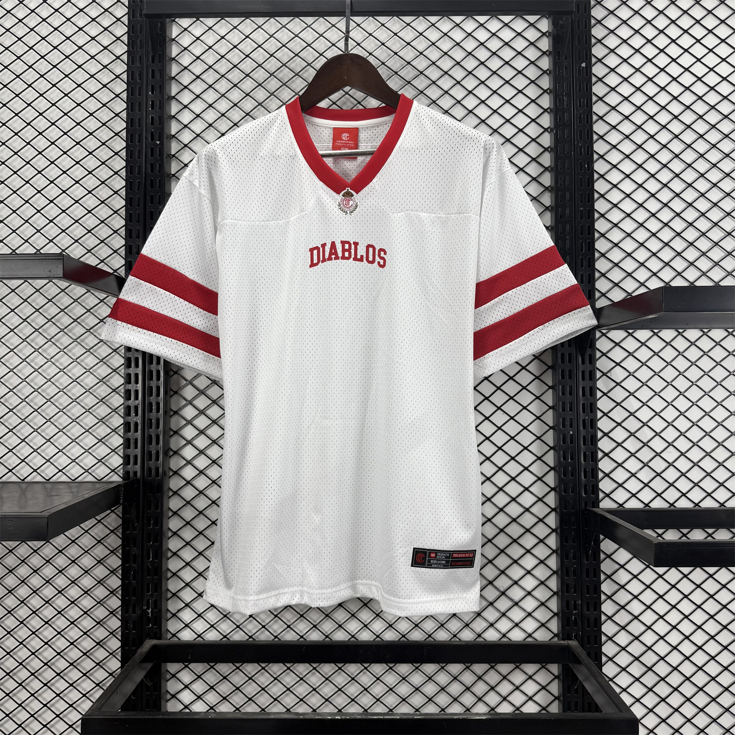 AlphaJersey-Toluca 25-26 White Diablos Baseball Jersey