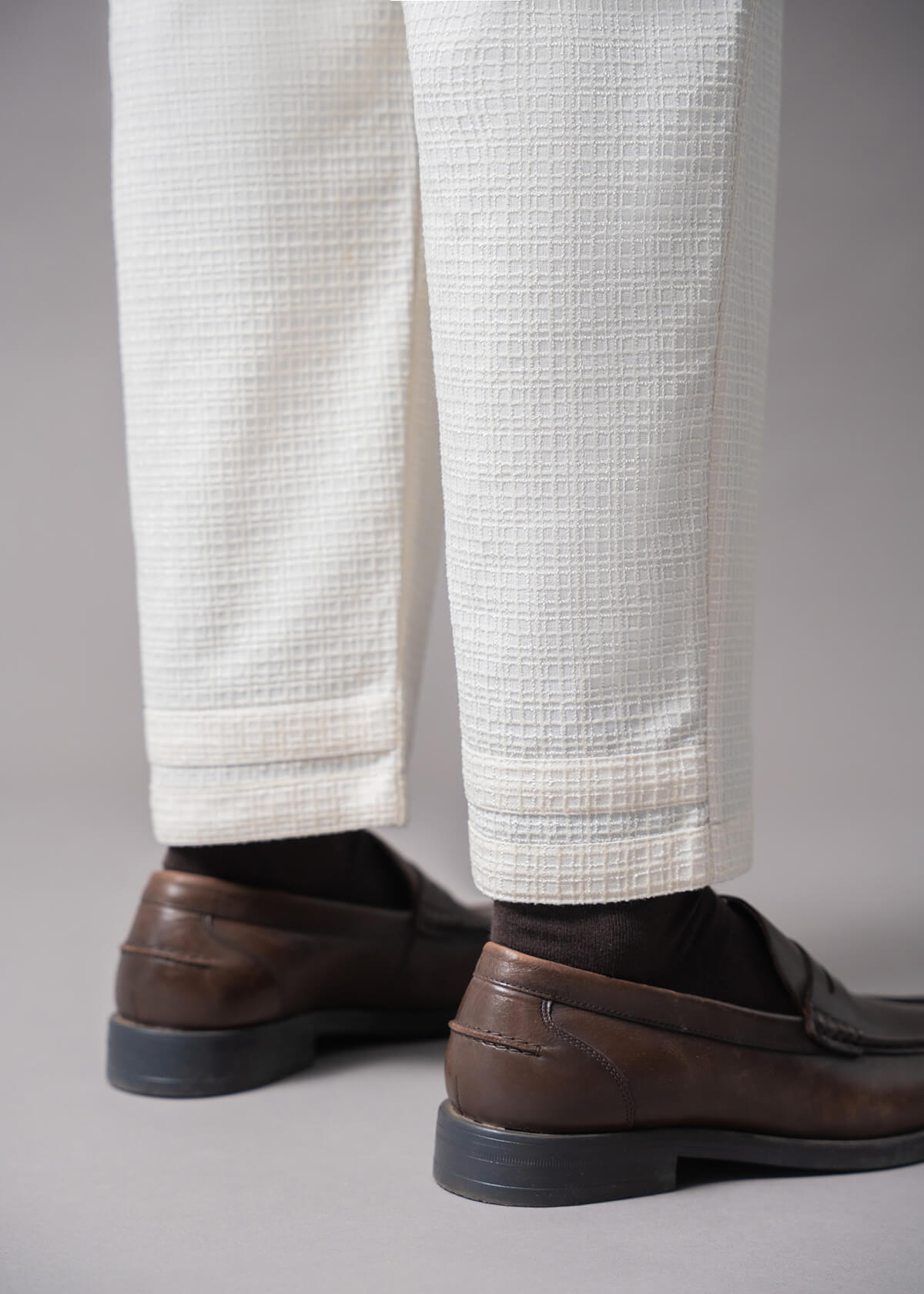 Off White Grid Pant: Boxer Fit | Modern Menswear by yycbvcnbmmnbm