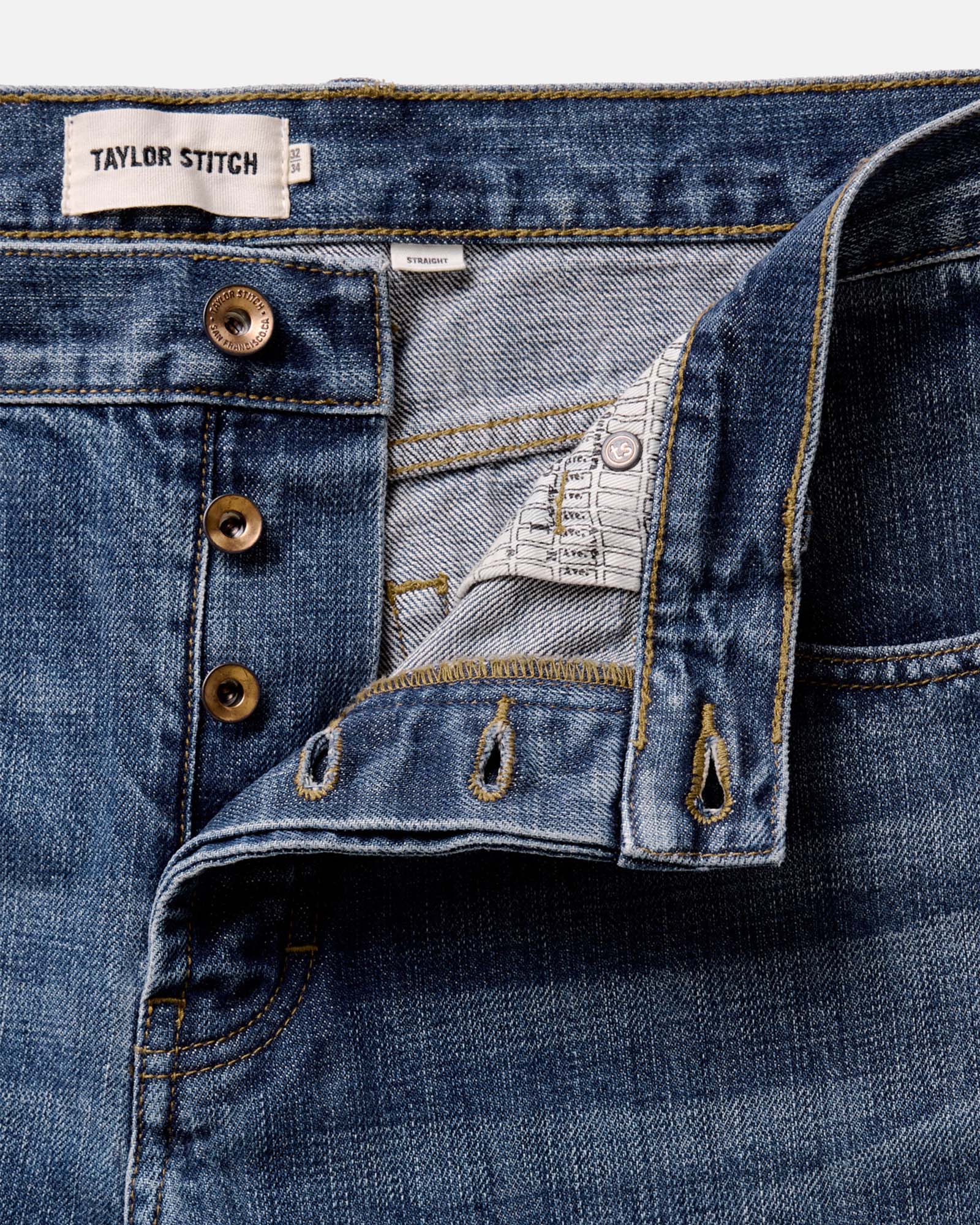 The Straight Jean in Mid Wash Organic Selvedge | Modern Menswear by yycbvcnbmmnbm