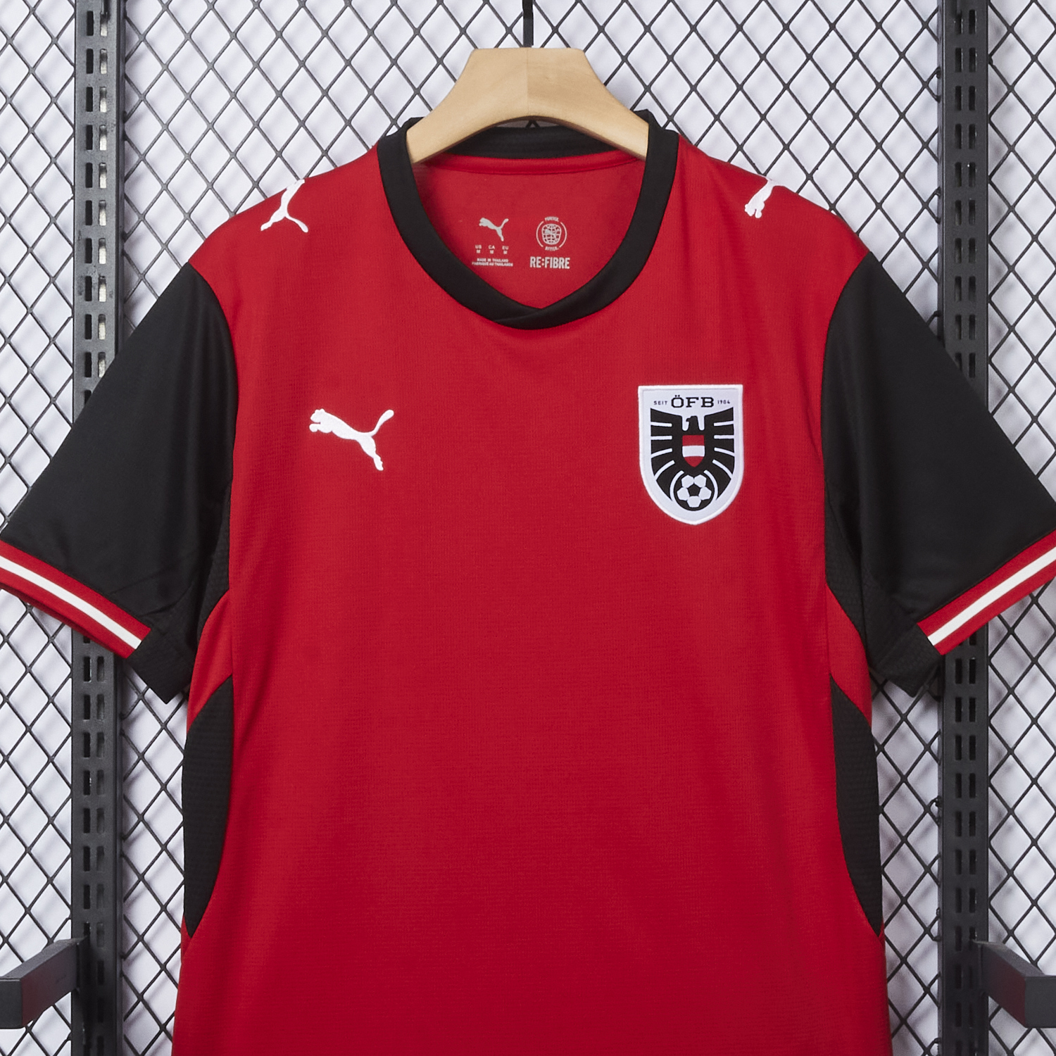 AlphaJersey-Austria 2026 Home Red Jersey - Fans Version