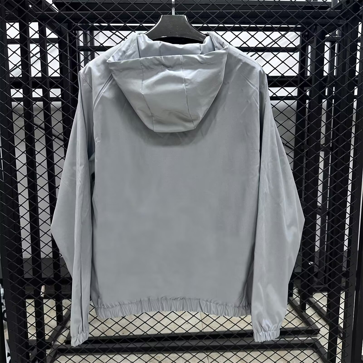 AlphaJersey-Sao Paulo 25-26 Throwback Windbreaker Jacket - Grey