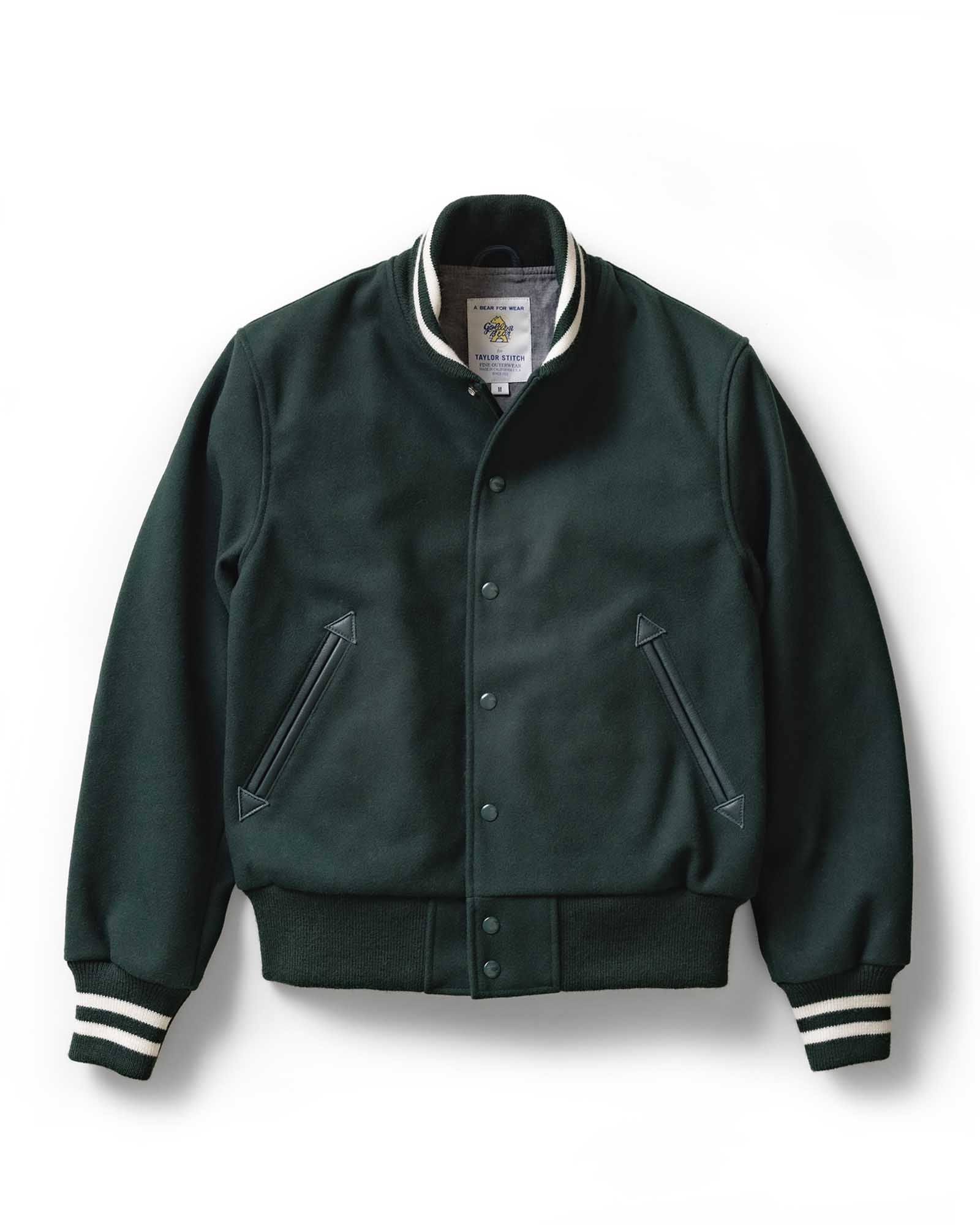 The Golden Bear Snap Bomber in Ivy Wool | Modern Menswear by yycbvcnbmmnbm