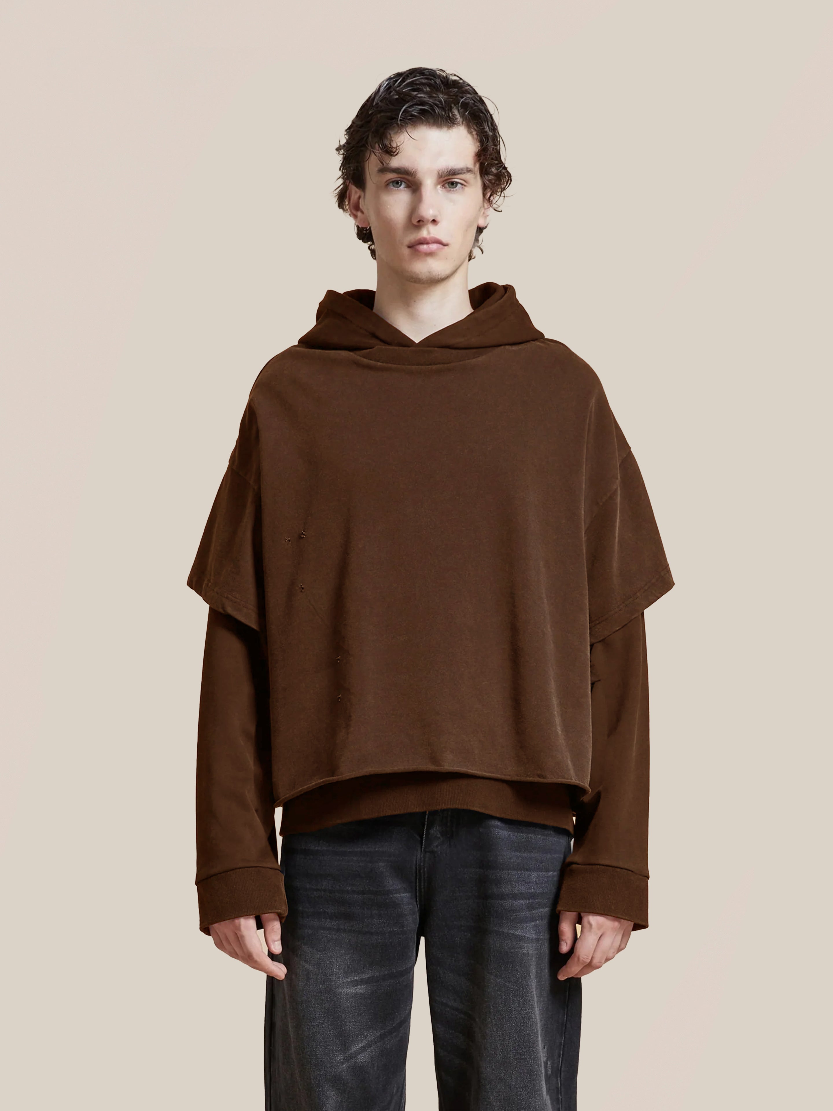 Double Layer Hoodie | Modern Menswear by yycbvcnbmmnbm