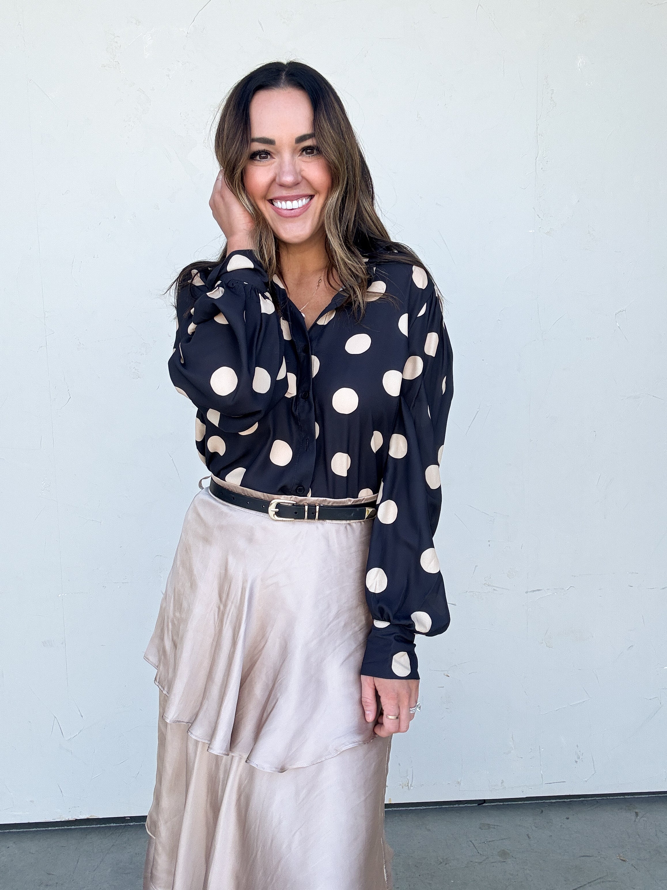 Tiered Satin Maxi Skirt | Elegant Women's Fashion by coolavocek