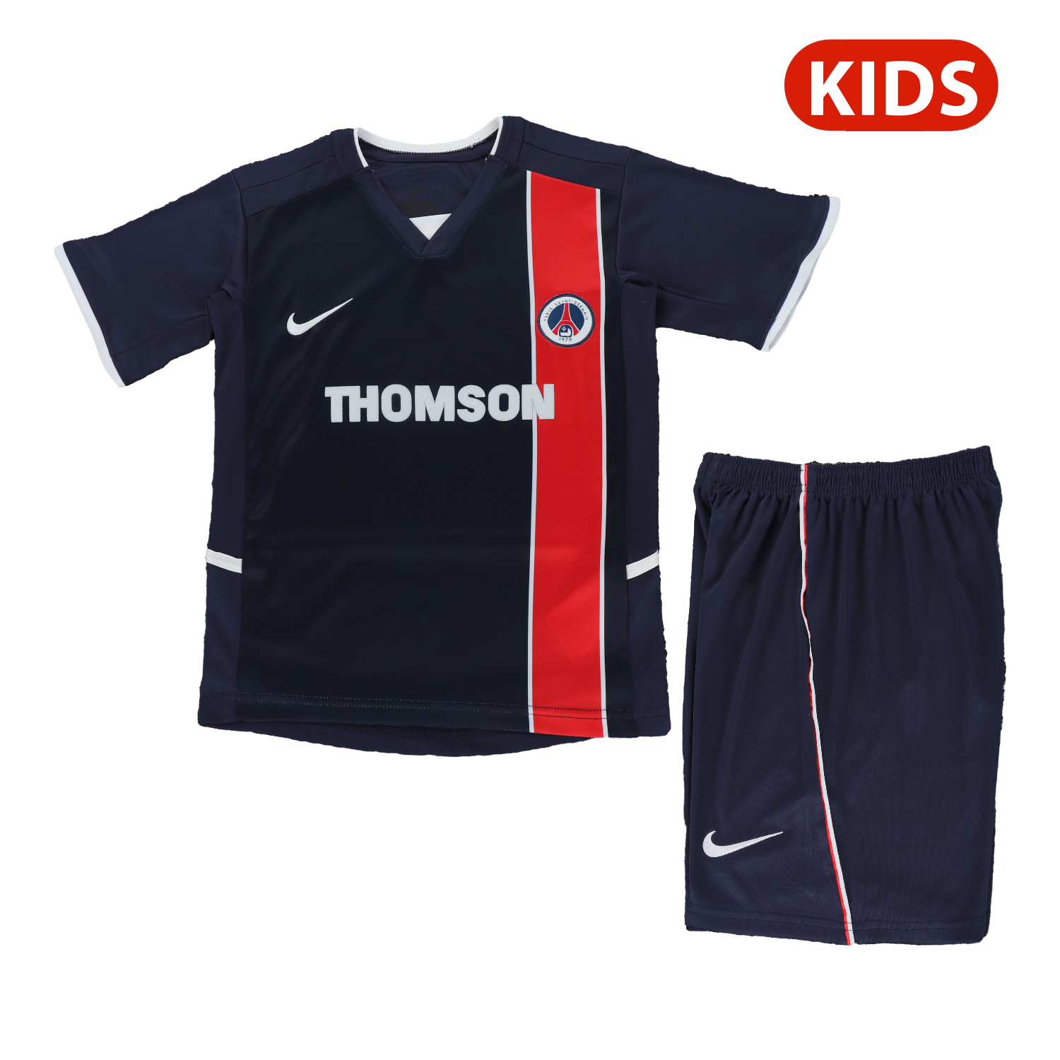 AlphaJersey-Retro Paris Saint-Germain PSG 2002-03 Home Kids Kit