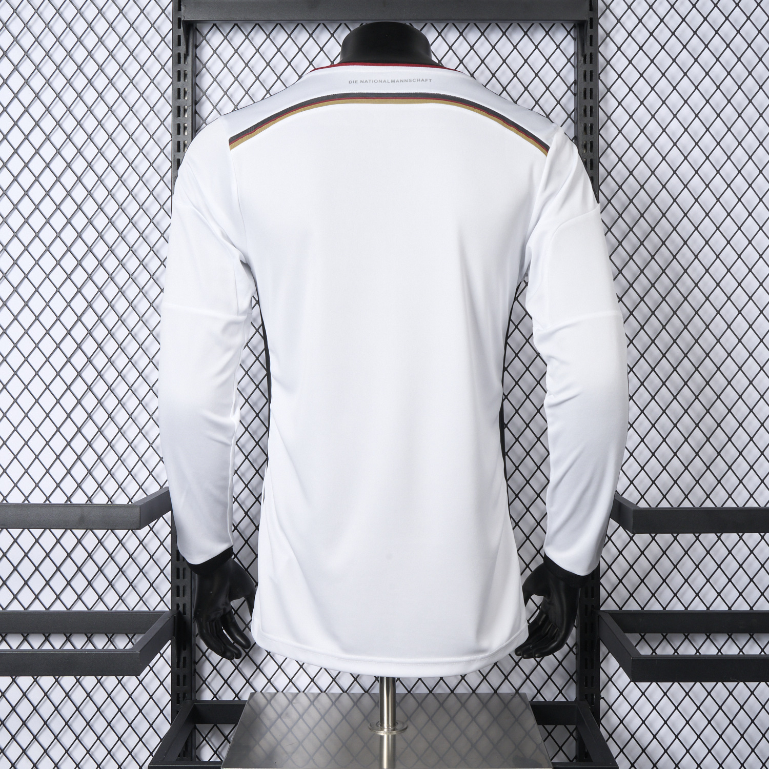 AlphaJersey-Retro Germany 2014 Home Long Sleeves Jersey - Player Version