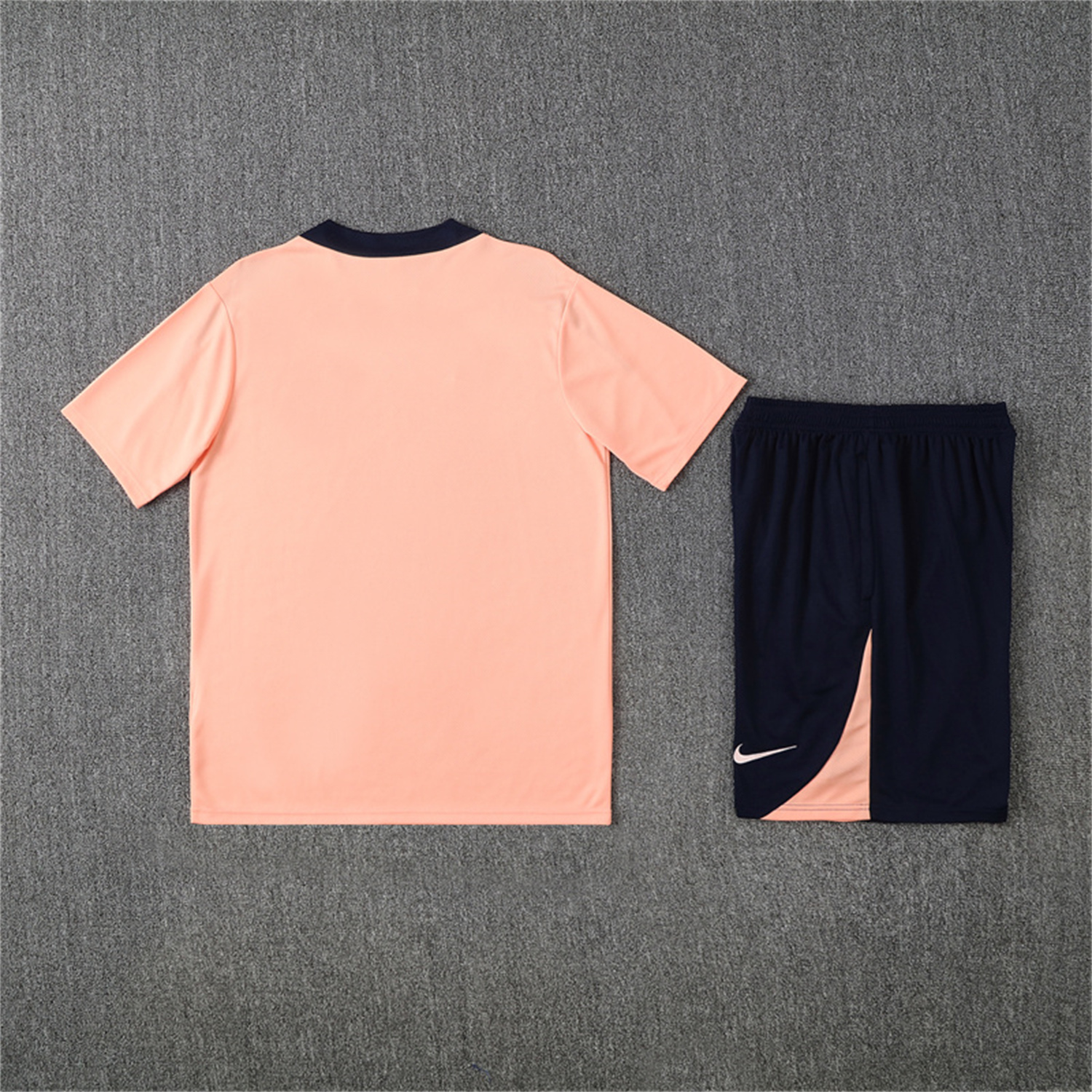 AlphaJersey-C.H.E.L.S.E.A 25-26 Kids Short-Sleeve Training Set - Pink top & Blue Shorts
