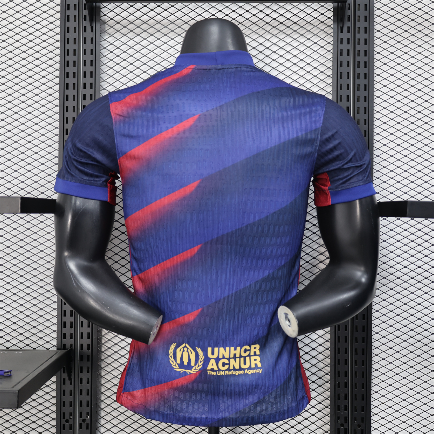 AlphaJersey-Barcelona 25-26 Red Diagonal Special Blue Jersey - Player Version