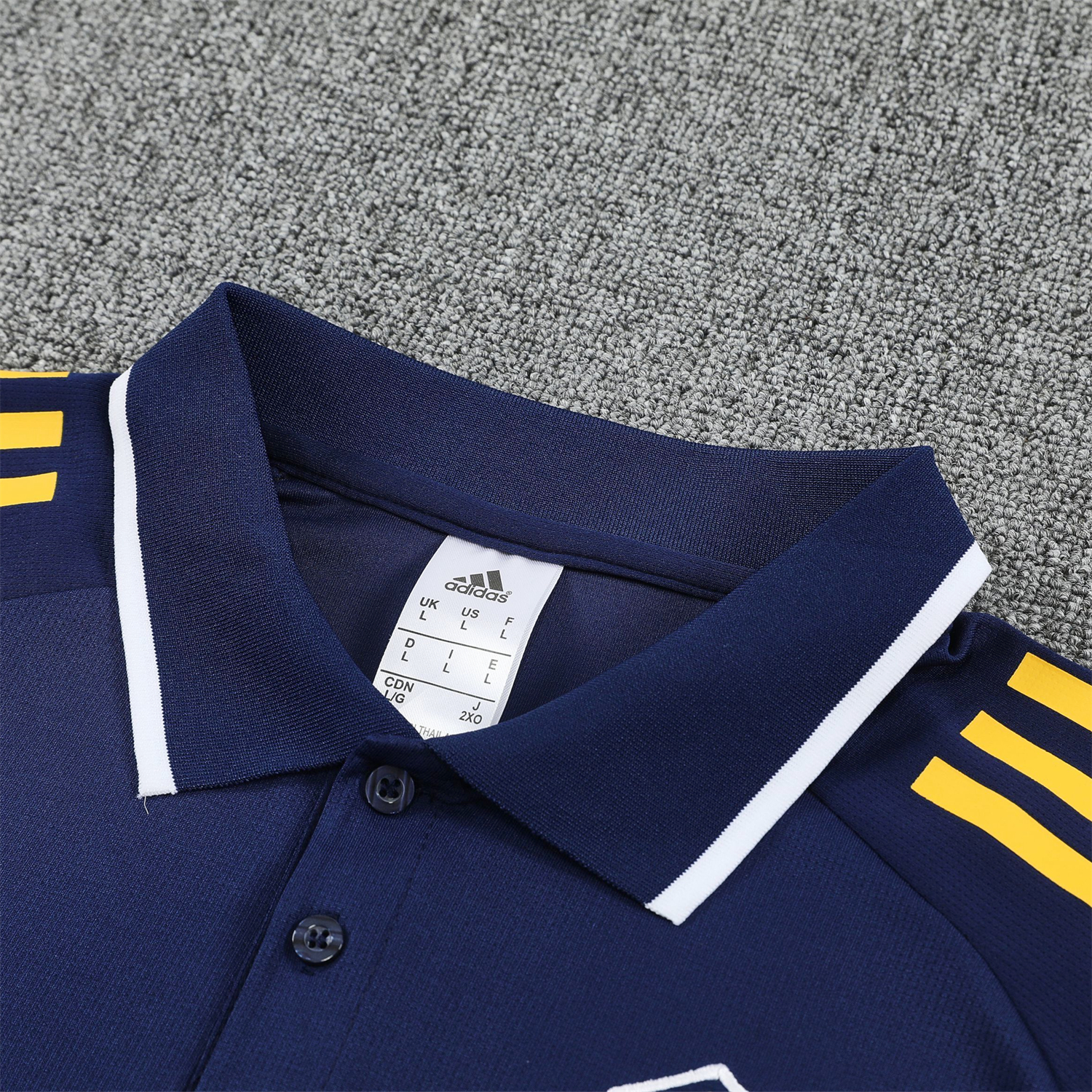 AlphaJersey-Boca Juniors 25-26 POLO Short-Sleeve Training Set - Dark Blue Top & Shorts