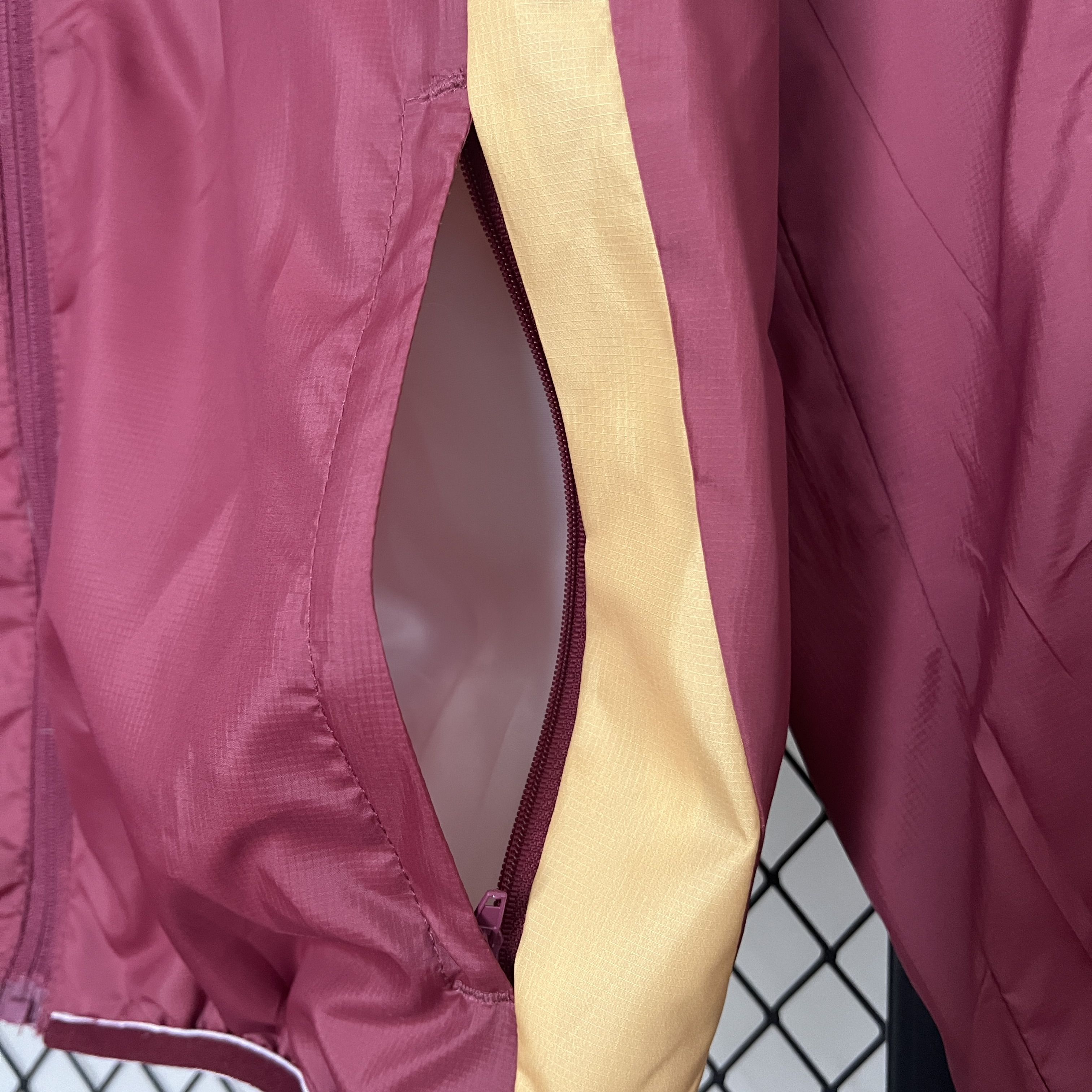 AlphaJersey-Belgium 2024 Double Sided Reversible Windbreaker - Red & Yellow